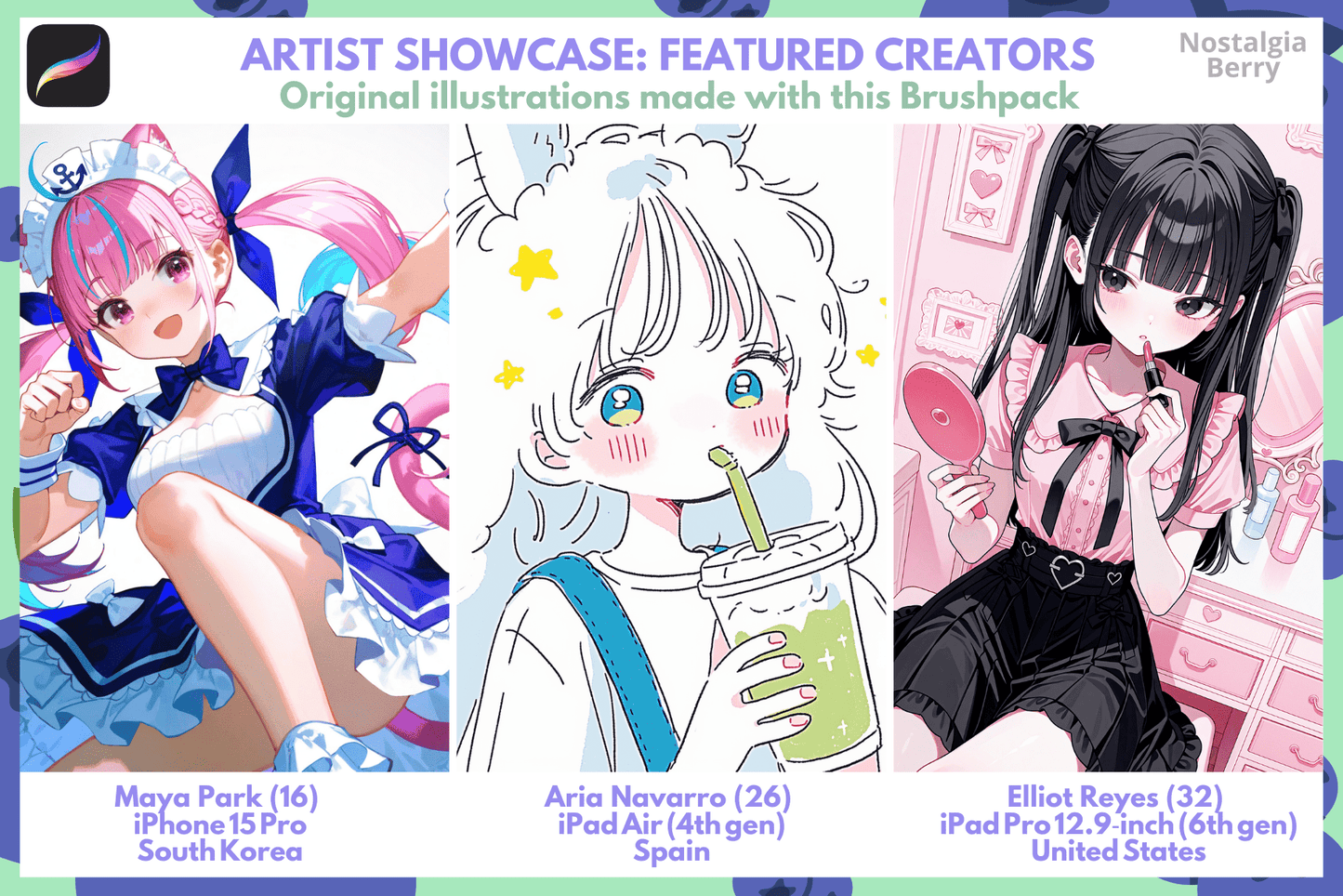 Ultimate Anime and Manga Procreate Brush Pack in Studio Quality - Cozy Brushery