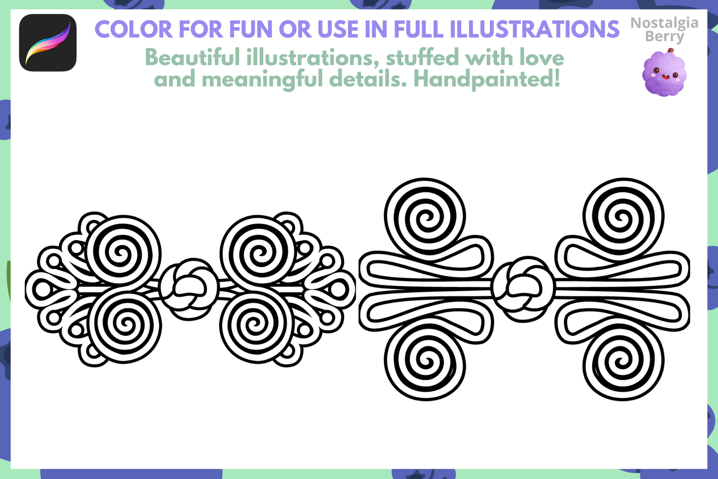 100+ Chinese Knot Stamps for Procreate Art Designs - Cozy Brushery