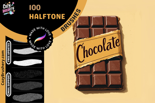 200+ Advanced Halftone Brushes for Retro Art Comics Tool - Cozy Brushery