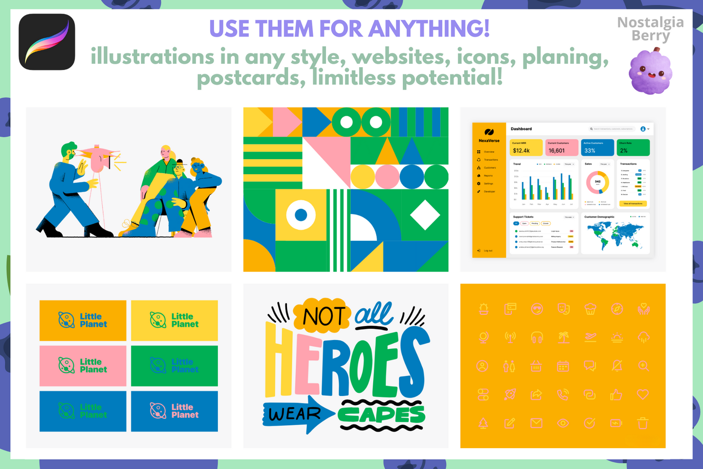 250+ Procreate Color Palette Bundle for Anime and Manga - Cozy Brushery