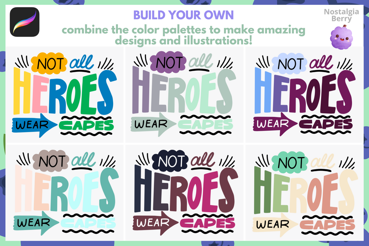 250+ Procreate Color Palette Bundle for Anime and Manga - Cozy Brushery