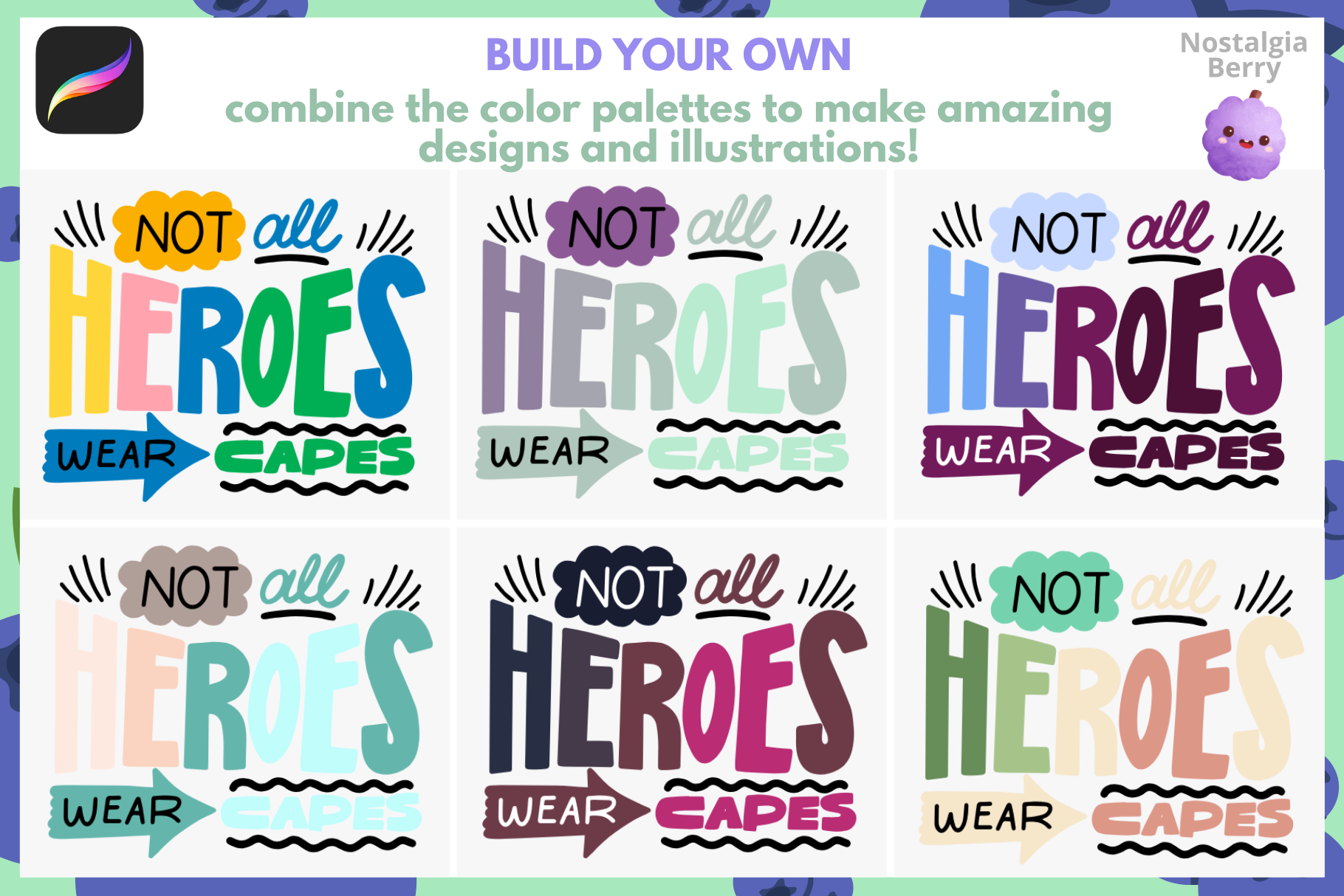 250+ Procreate Color Palette Bundle for Anime and Manga - Cozy Brushery