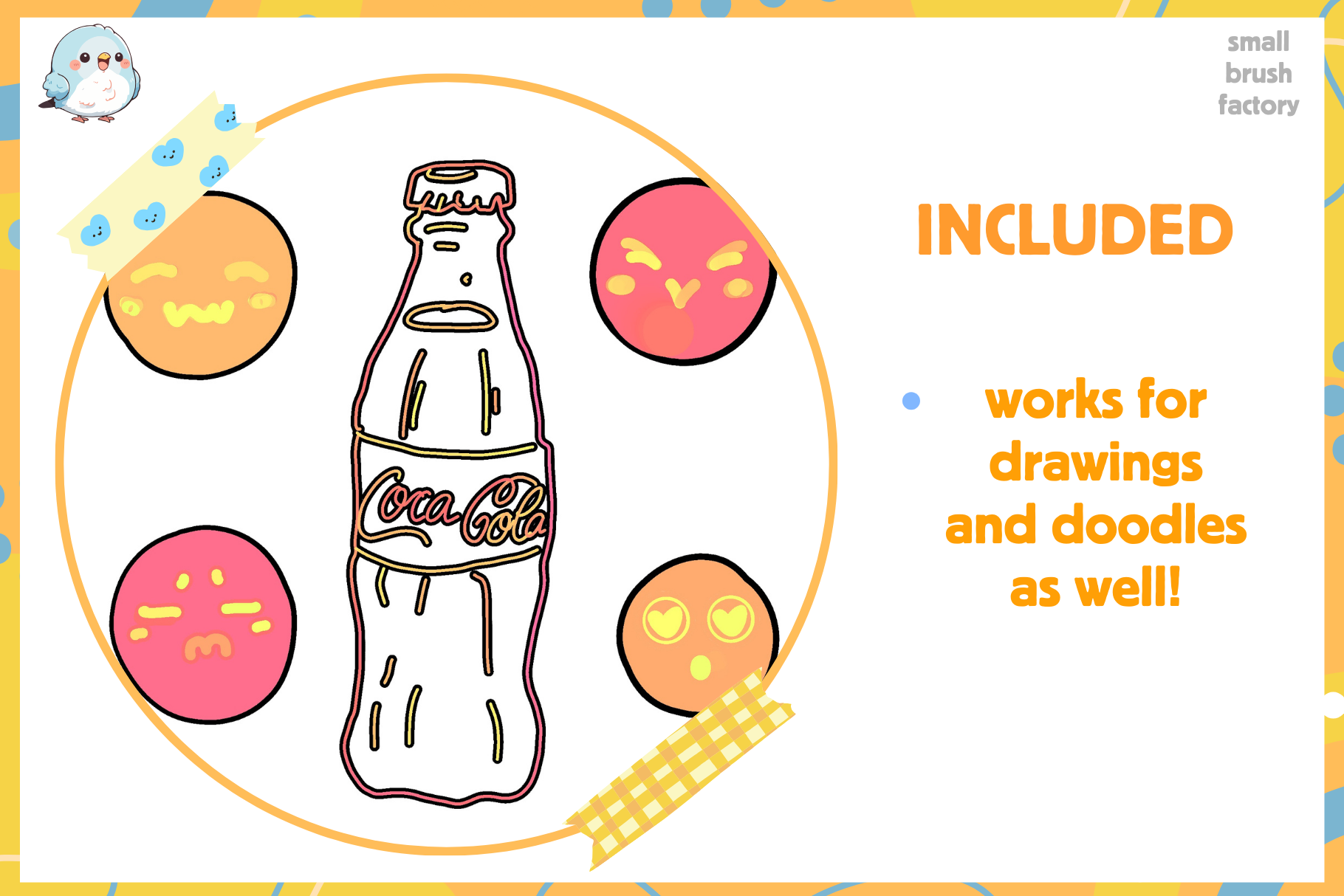 3D Outline Colorful Lettering Fun Pack – 23 Procreate Brushes - Cozy Brushery