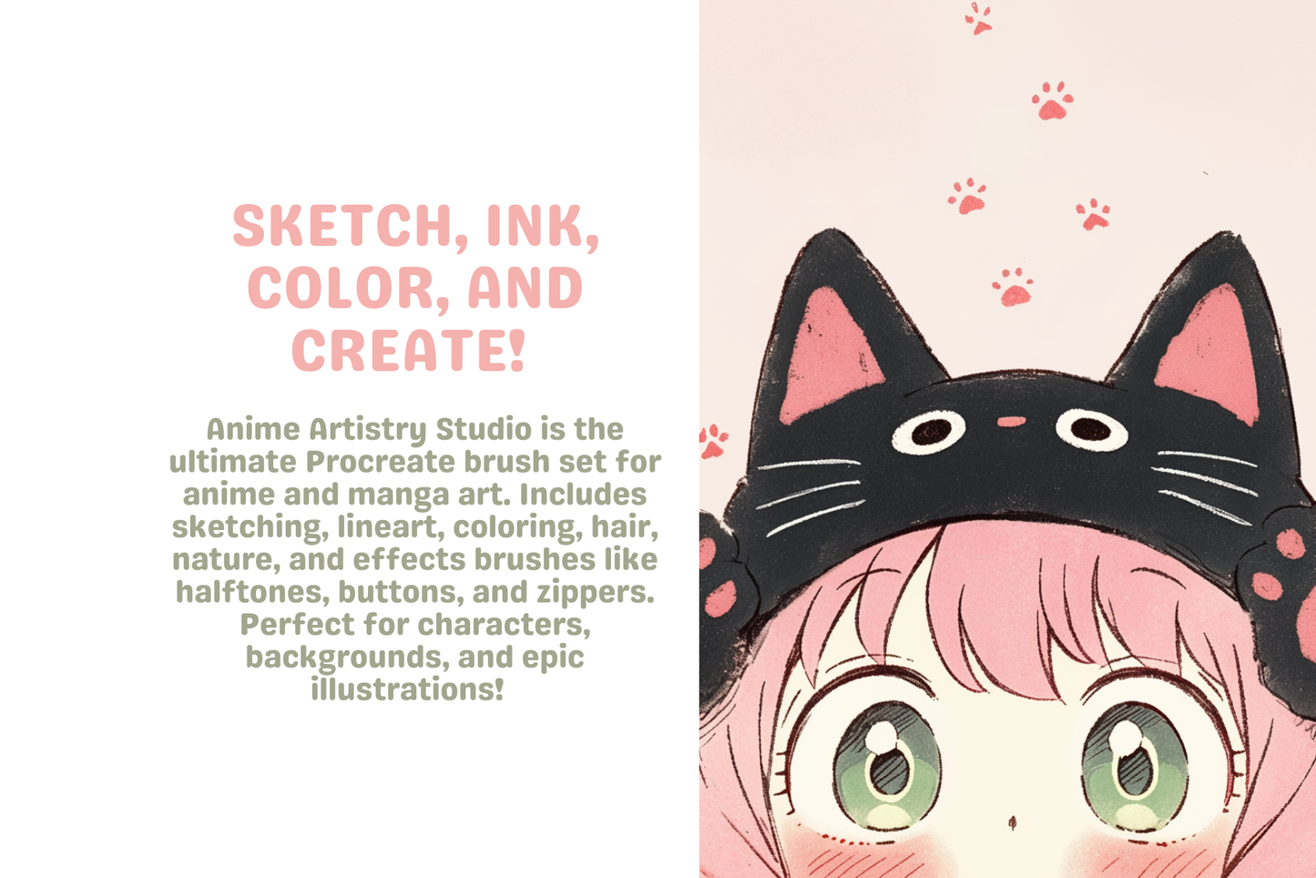 Anime Brush Collection – 71 Procreate Brushes for Art - Cozy Brushery