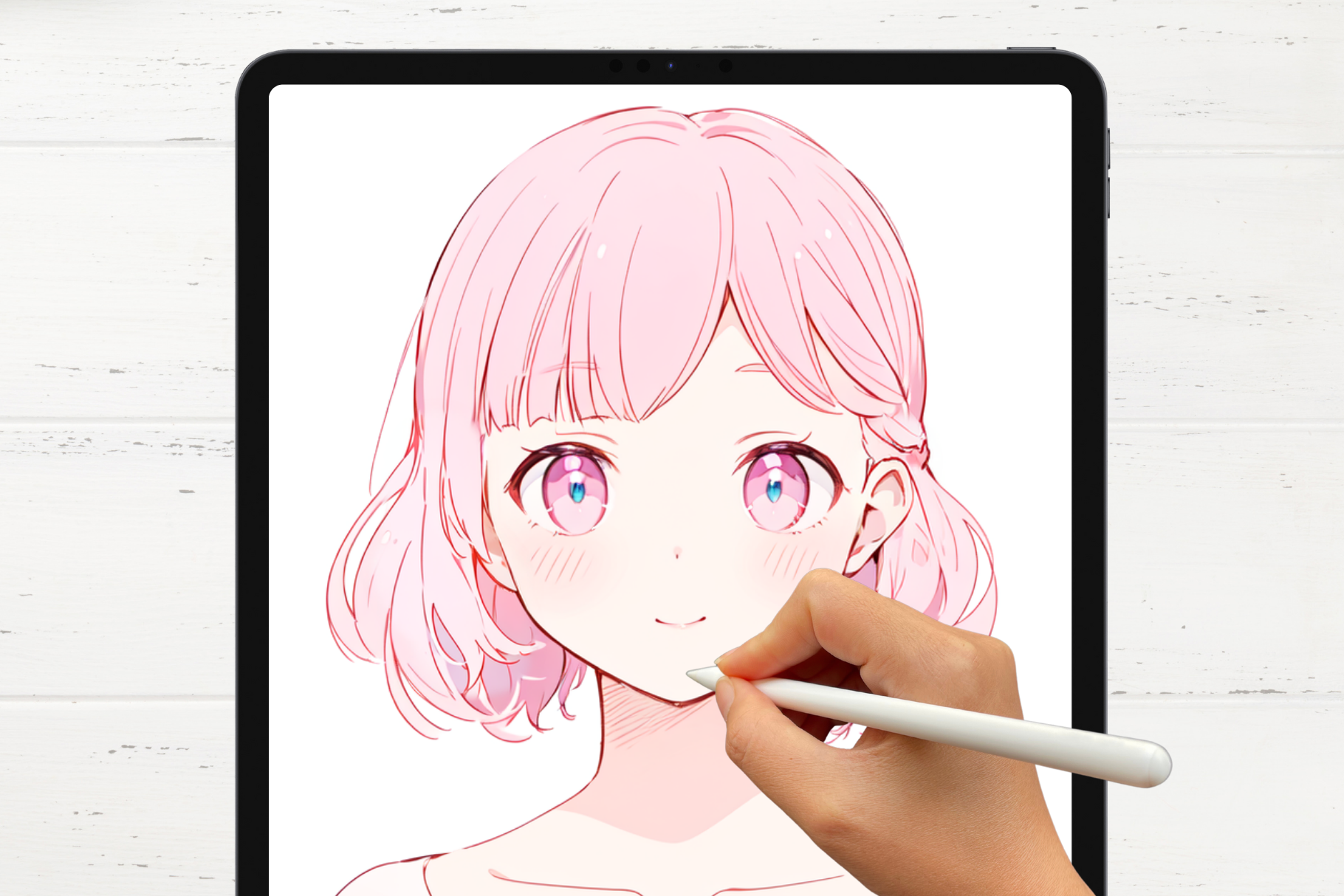 Anime Girl Hair Stamps – 45 Procreate Stamps for Color Practice & Quick Art - Cozy Brushery