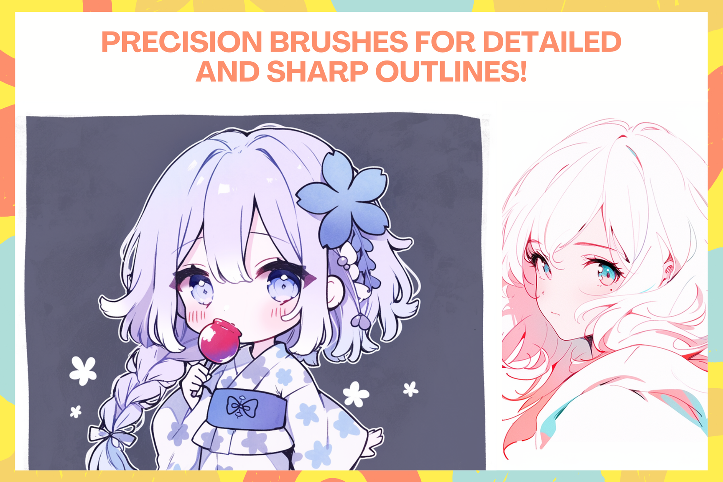 Anime Ink Brushes for Manga, Anime & Comic Art - 9 Procreate - Cozy Brushery