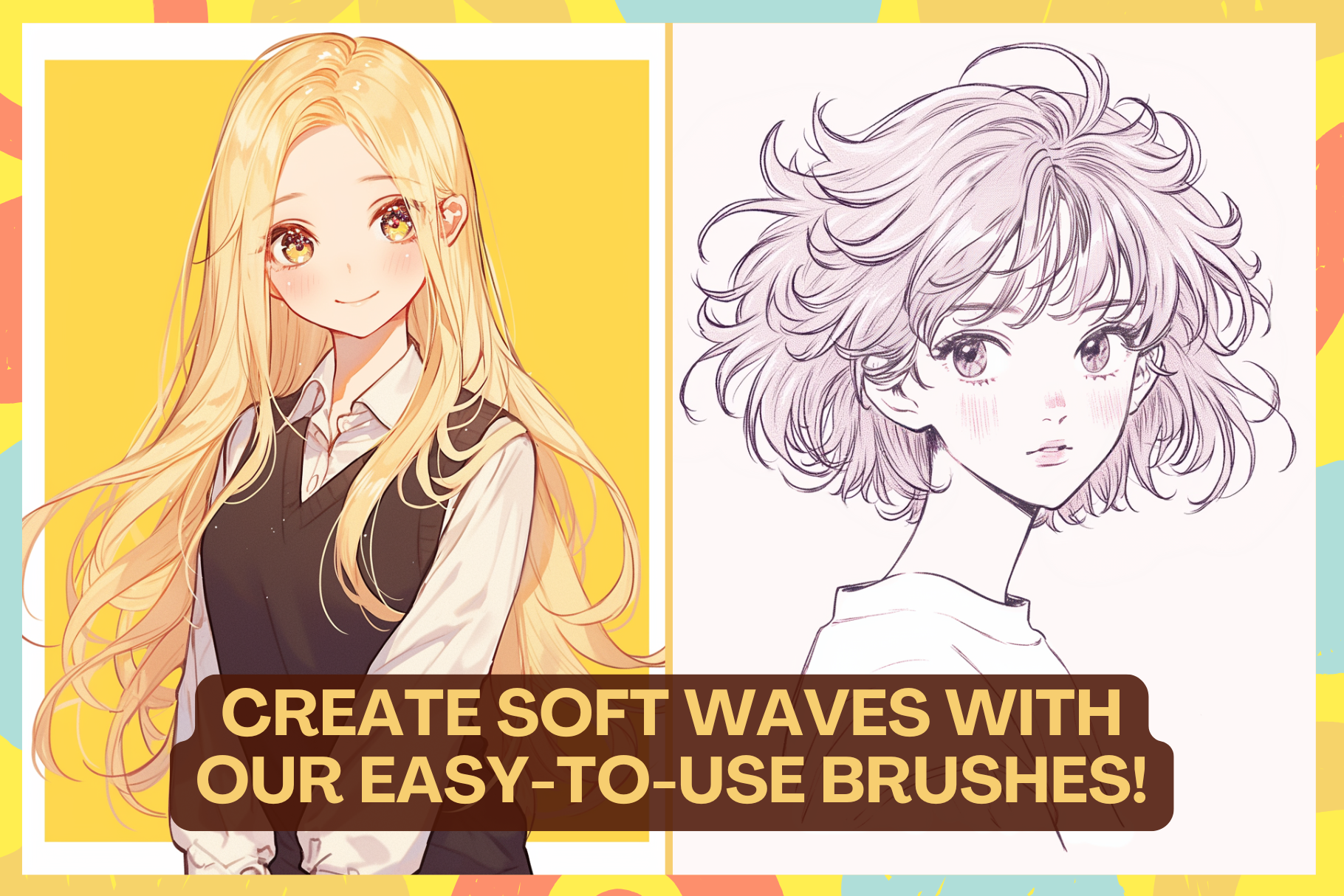 Anime Ink Brushes for Manga, Anime & Comic Art - 9 Procreate - Cozy Brushery
