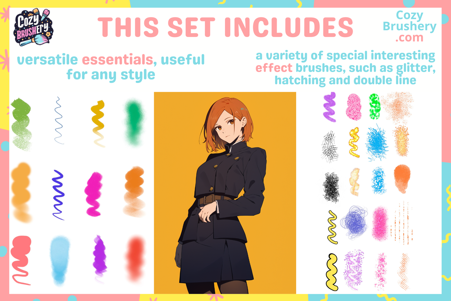 Anime Max Pack - Ultimate Procreate Brushes Set 168 Brushes - Cozy Brushery