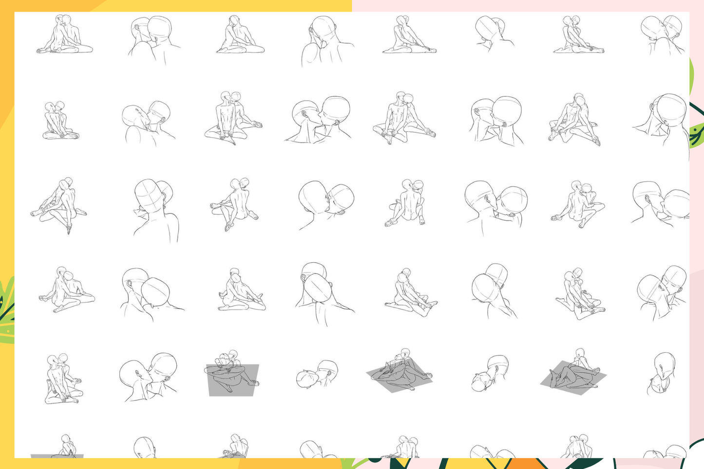 Boy Love Collection – 272 Procreate Stamps for Romance - Cozy Brushery