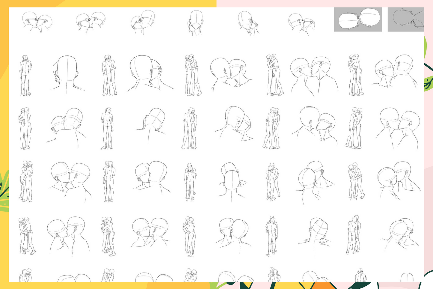 Boy Love Collection – 272 Procreate Stamps for Romance - Cozy Brushery