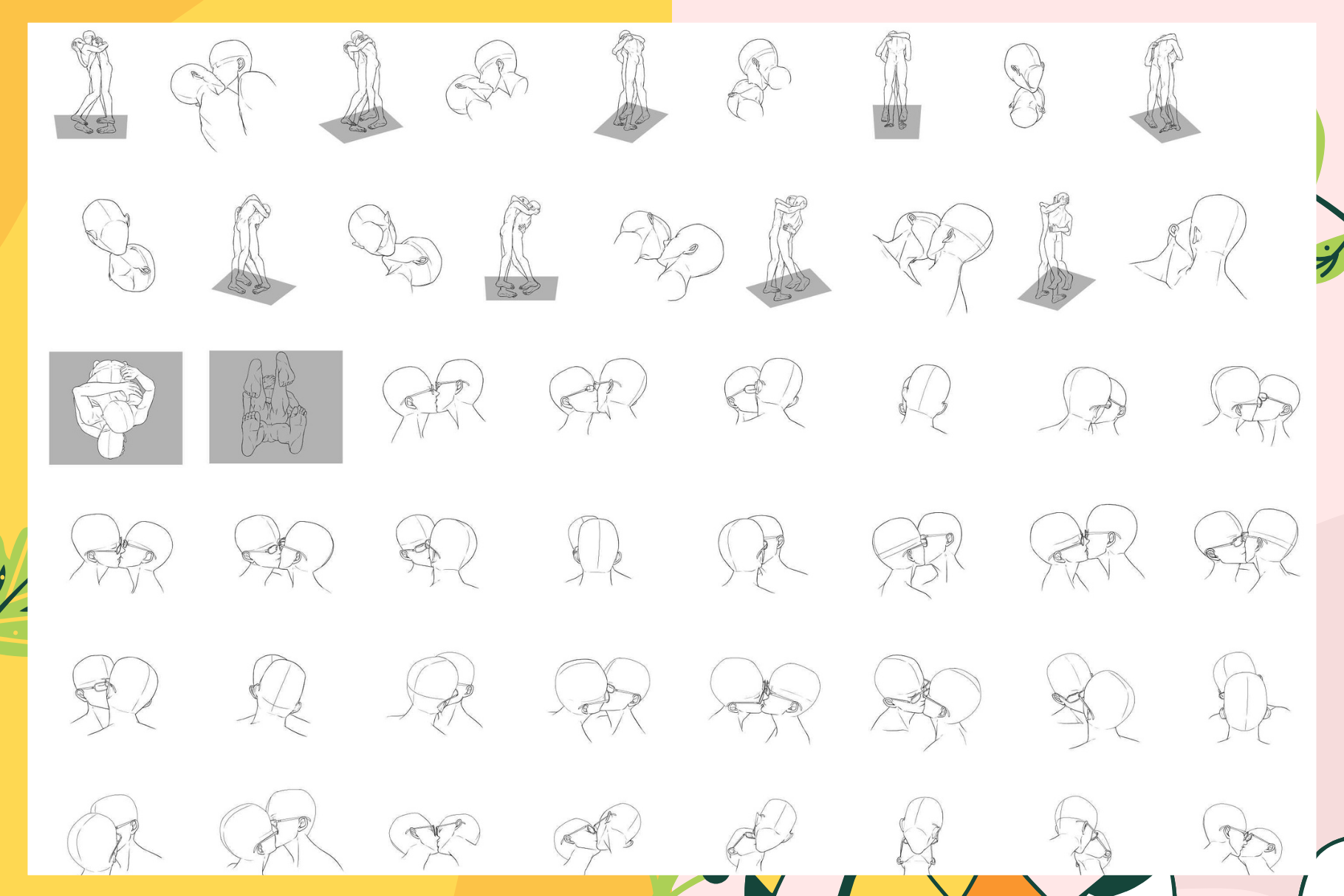 Boy Love Collection – 272 Procreate Stamps for Romance - Cozy Brushery