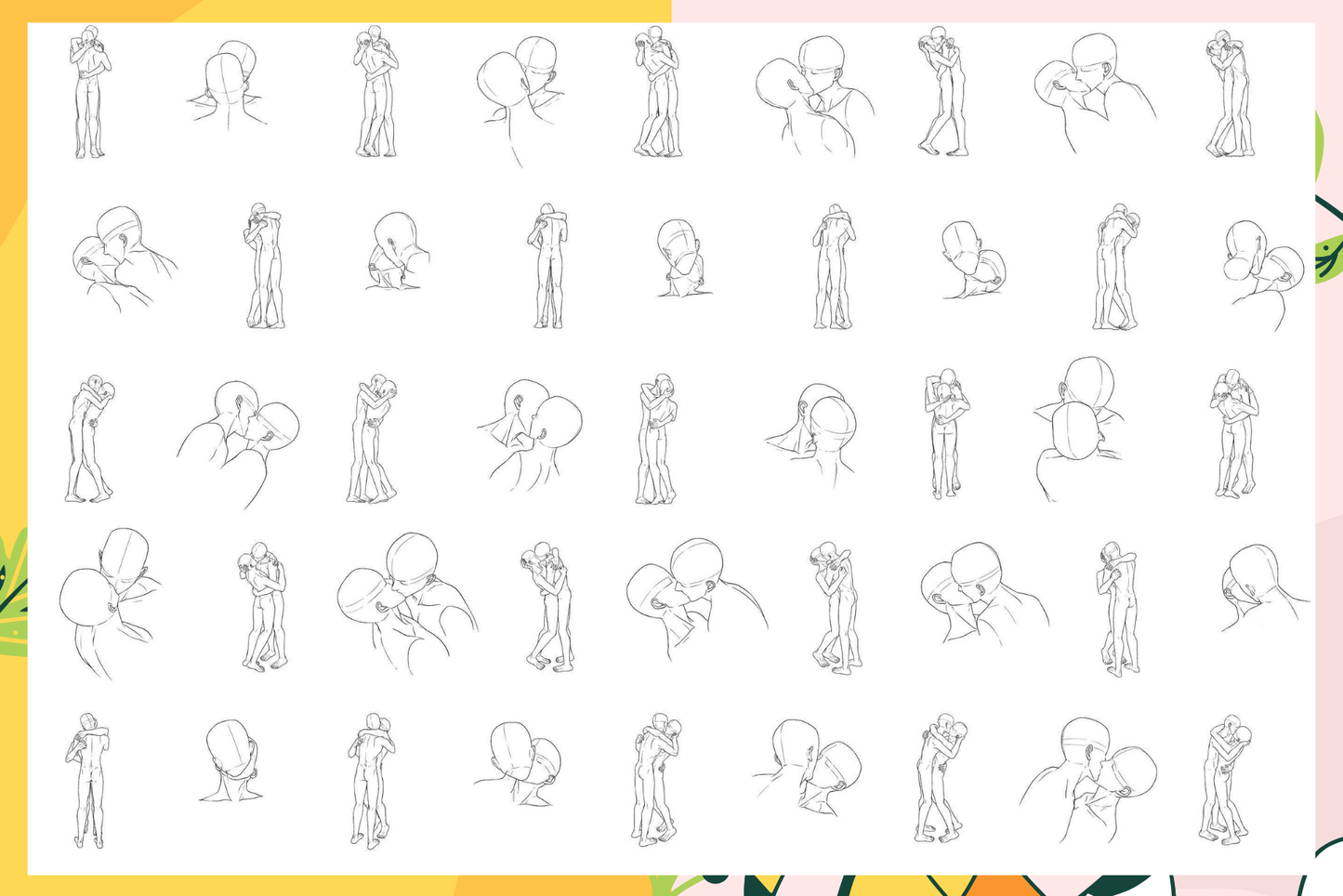 Boy Love Collection – 272 Procreate Stamps for Romance - Cozy Brushery