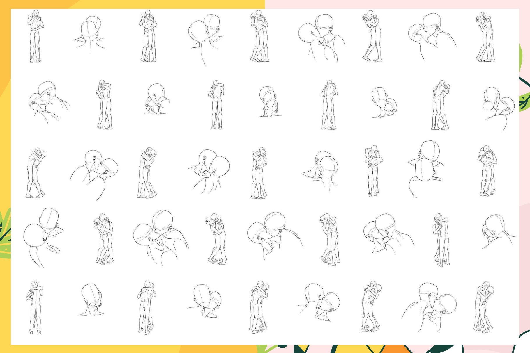 Boy Love Collection – 272 Procreate Stamps for Romance - Cozy Brushery