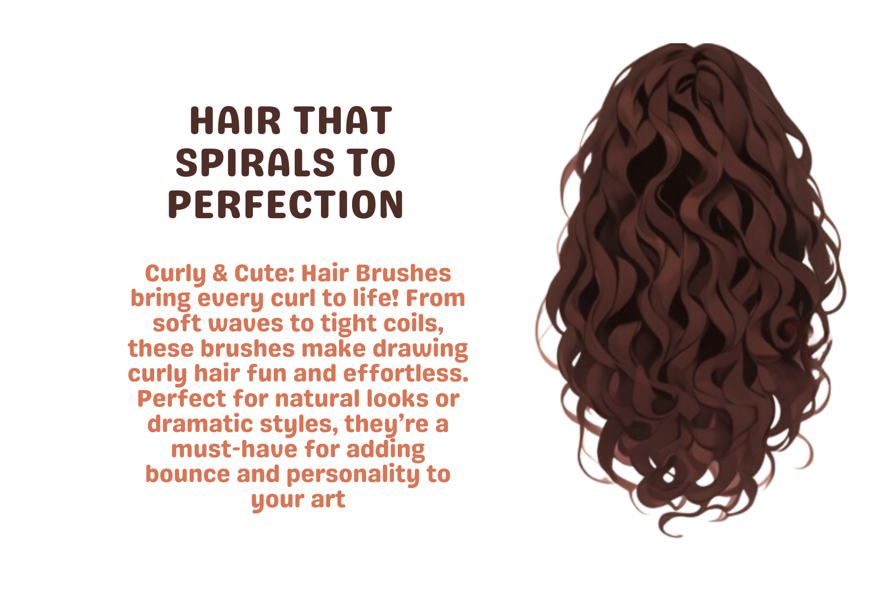 Curly Hair Brushes – 64 Procreate Brushes for Textured Curls - Cozy Brushery