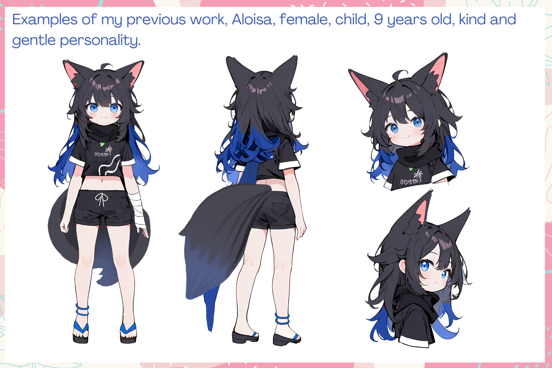 Cute Anime Character Design vTuber Commission for Streamers - Cozy Brushery