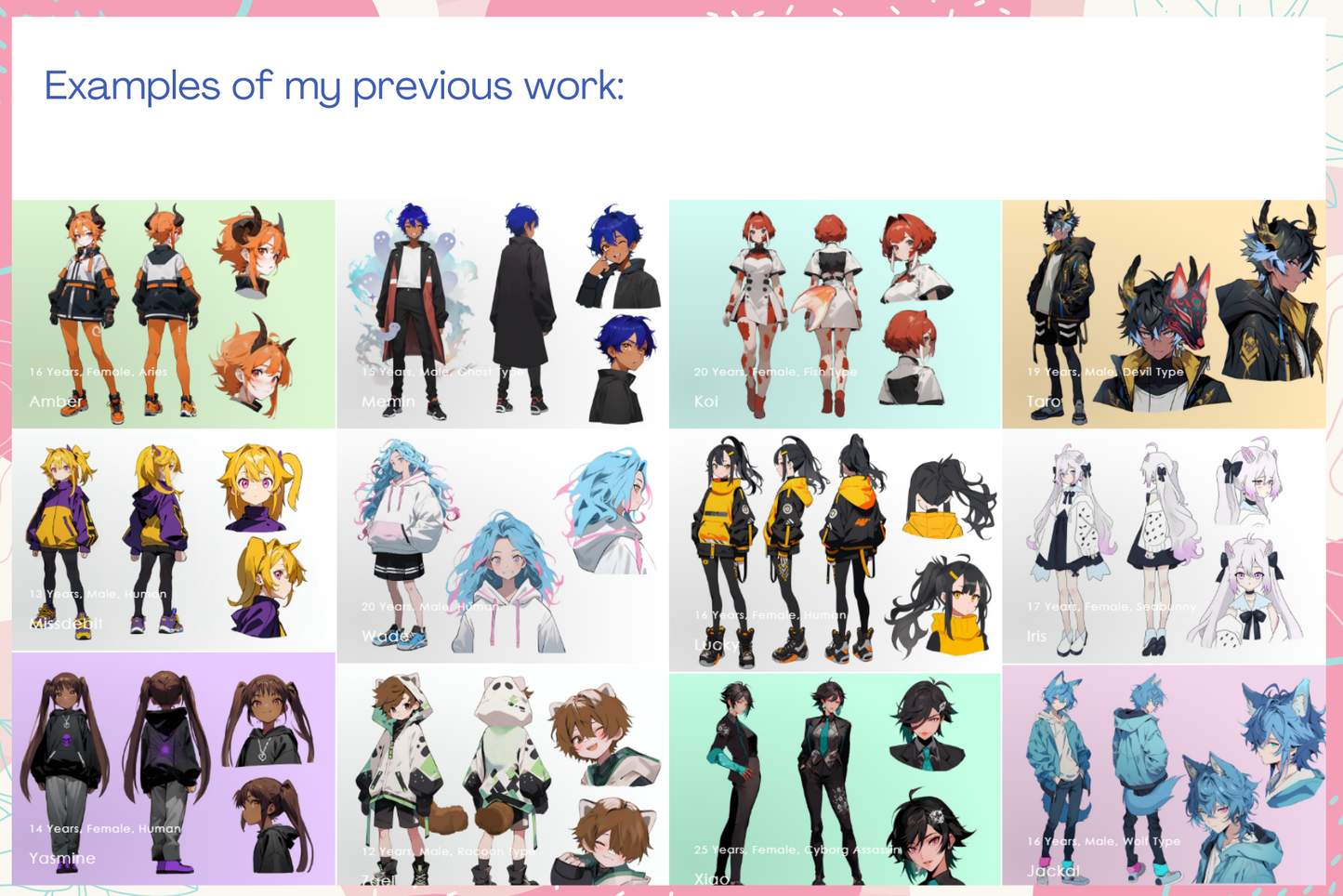 Cute Anime Character Design vTuber Commission for Streamers - Cozy Brushery