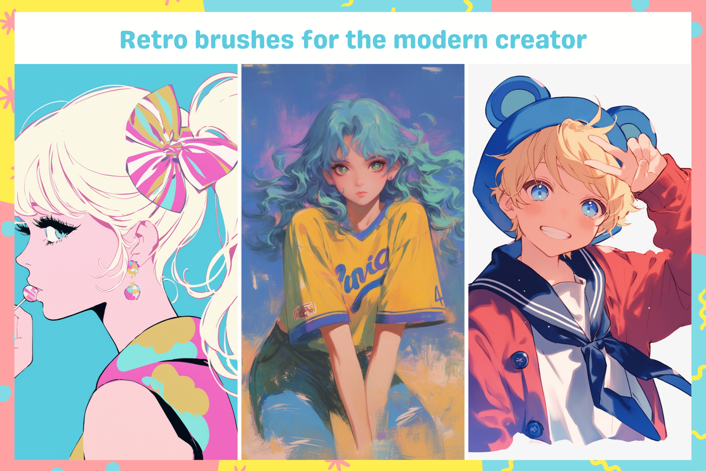 Dynamic Retro and Pixel Procreate Brush Combo 38 Brushes - Cozy Brushery