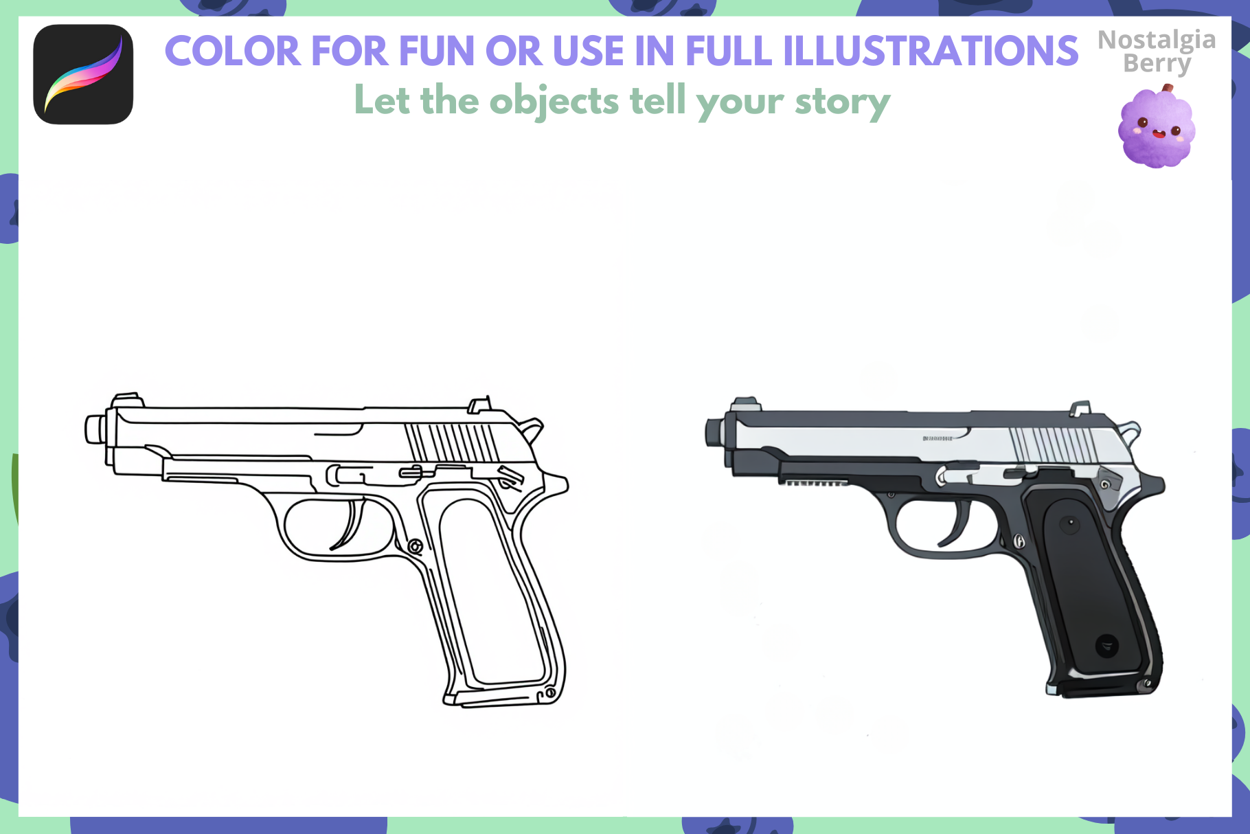 Everyday Objects: 200+ Procreate Stamps for Furniture, Gadgets, Toys & More - Cozy Brushery