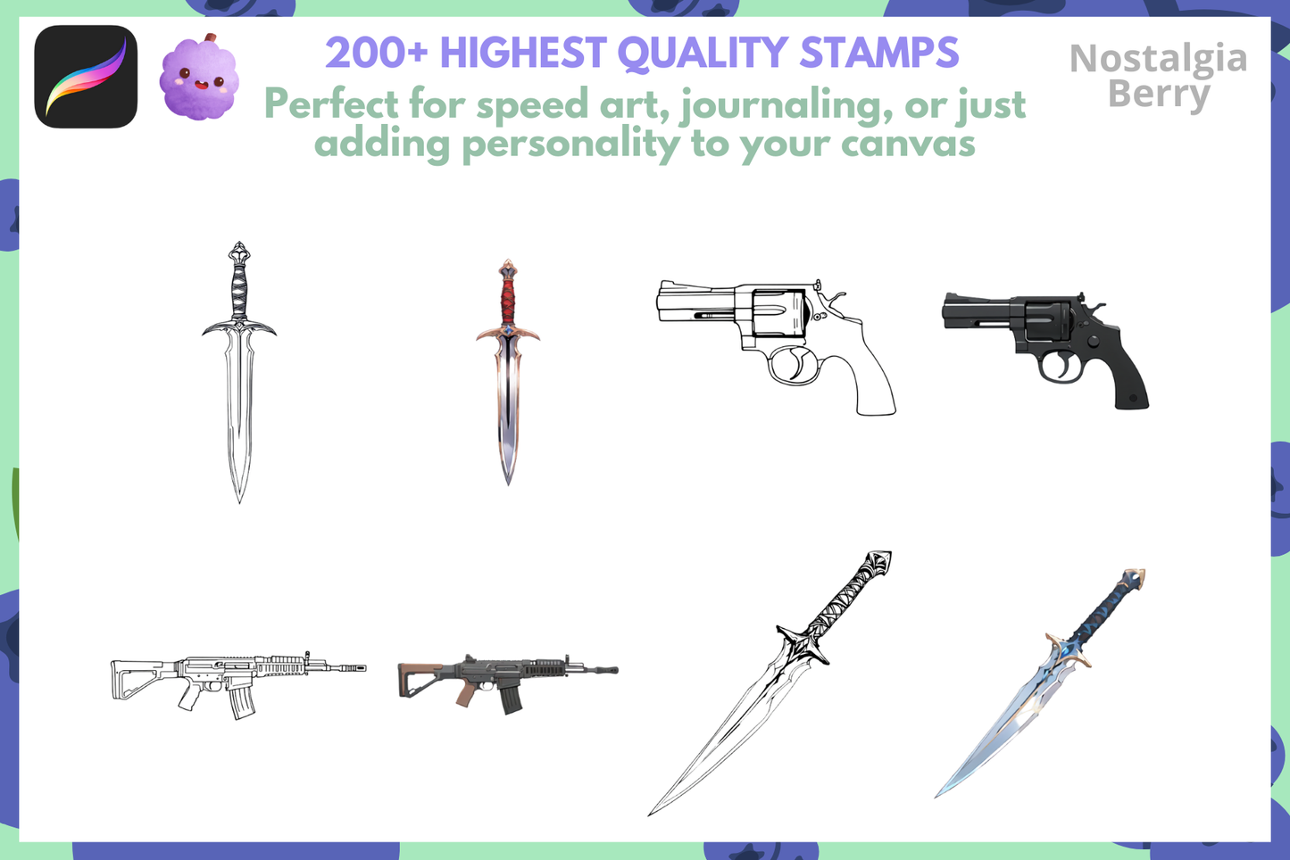 Everyday Objects: 200+ Procreate Stamps for Furniture, Gadgets, Toys & More - Cozy Brushery