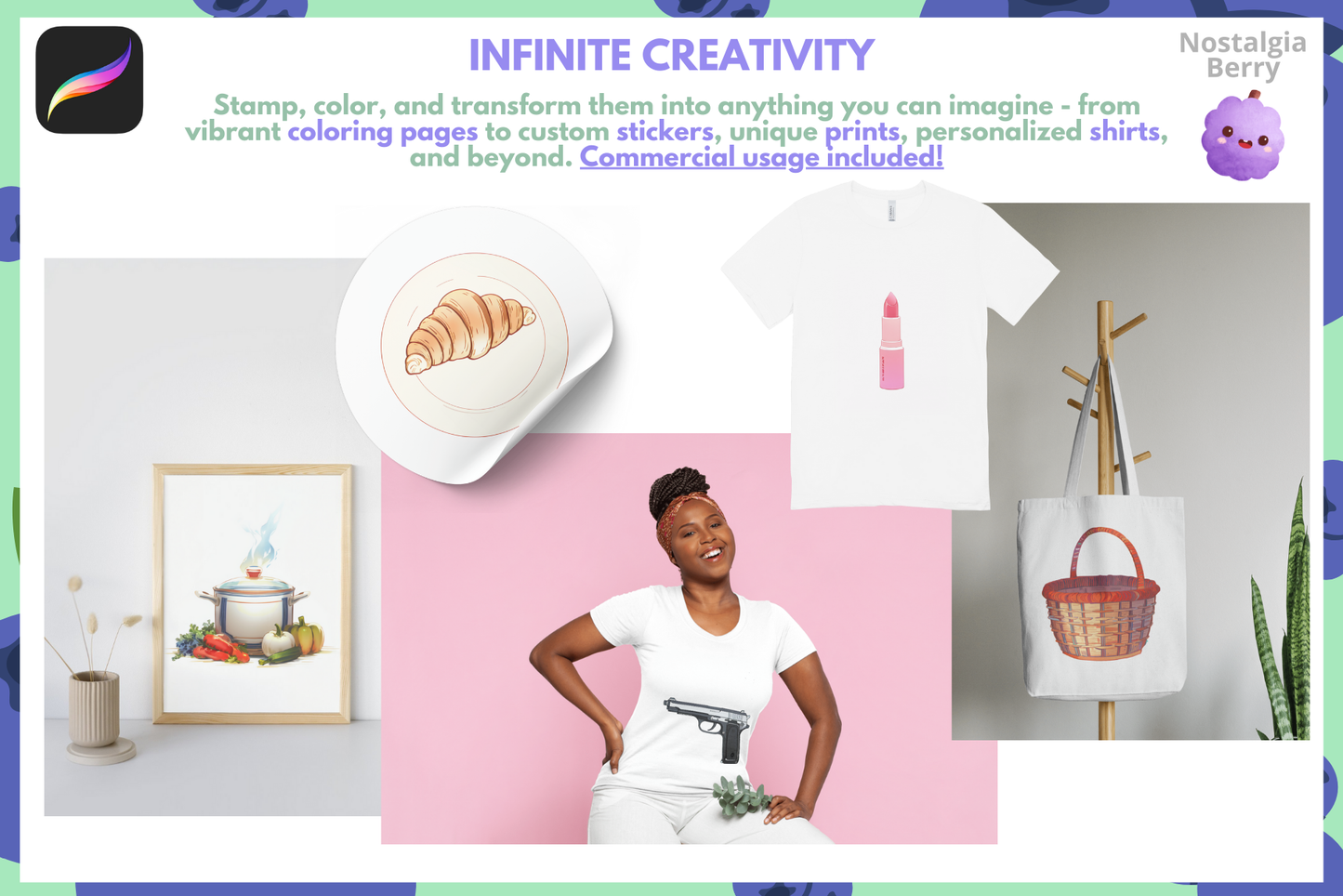 Everyday Objects: 200+ Procreate Stamps for Furniture, Gadgets, Toys & More - Cozy Brushery