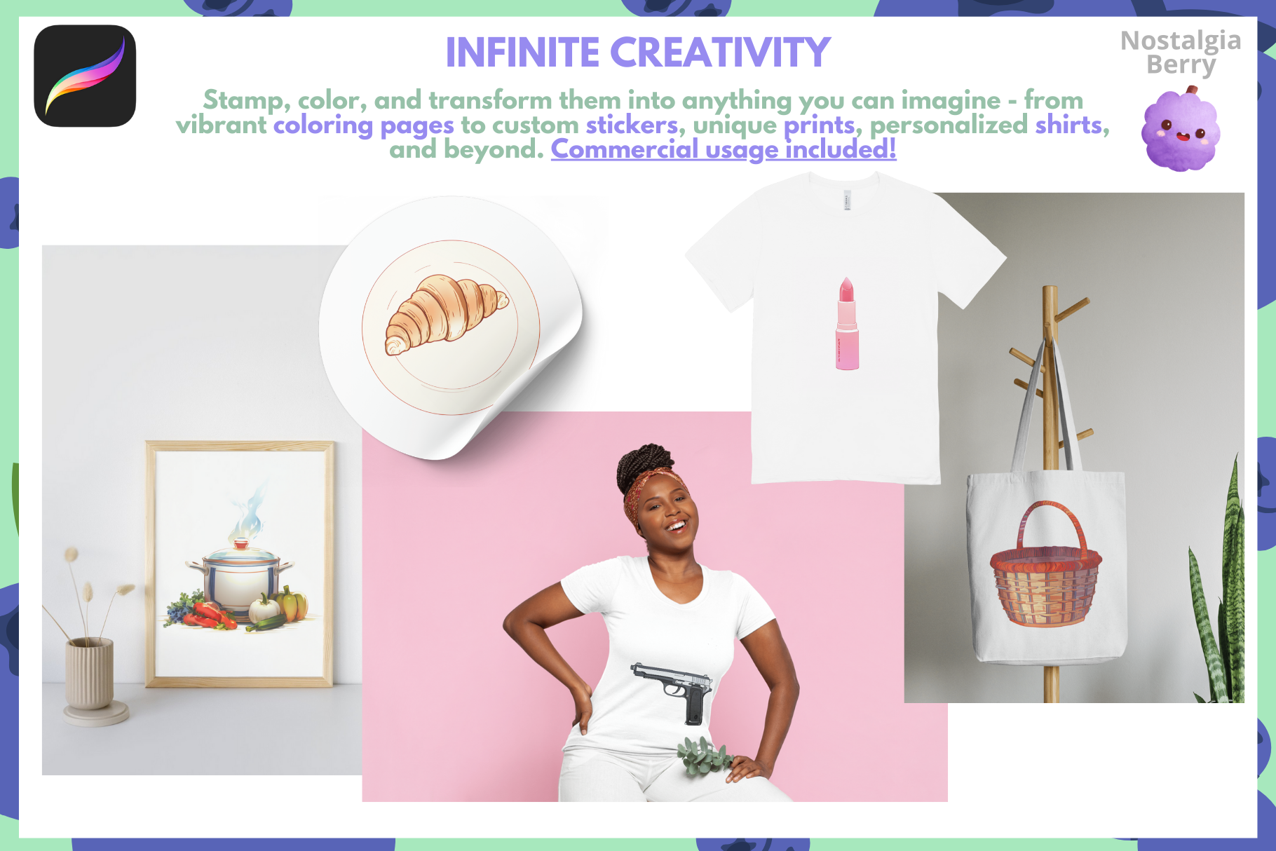 Everyday Objects: 200+ Procreate Stamps for Furniture, Gadgets, Toys & More - Cozy Brushery