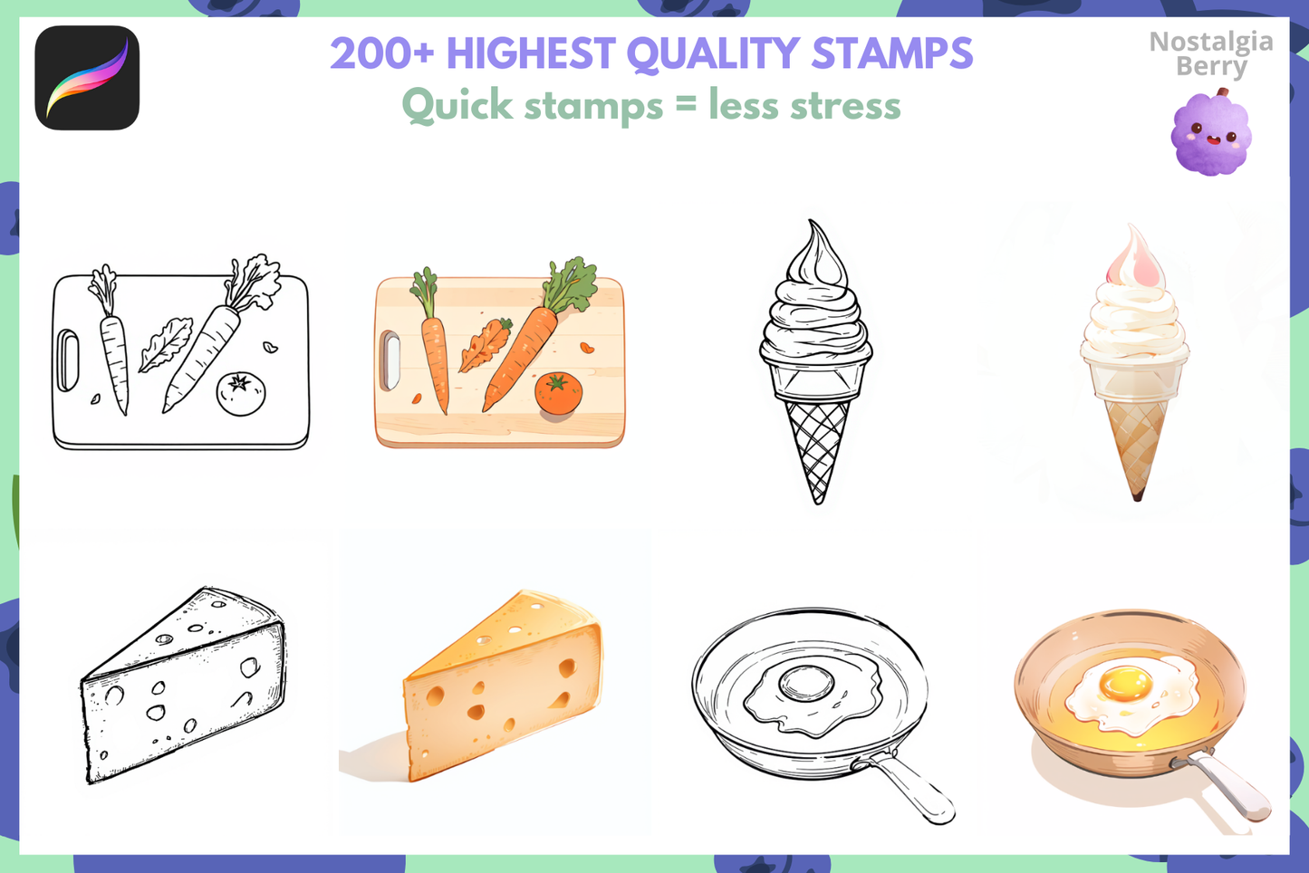 Everyday Objects: 200+ Procreate Stamps for Furniture, Gadgets, Toys & More - Cozy Brushery