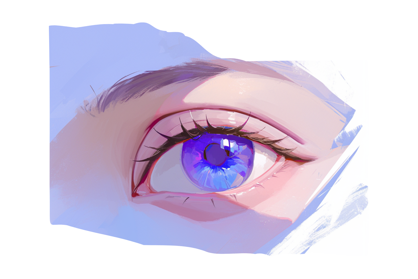 Eye Enchantment Pack – 28 Eyelash & 72 Realistic Iris Stamps - Cozy Brushery