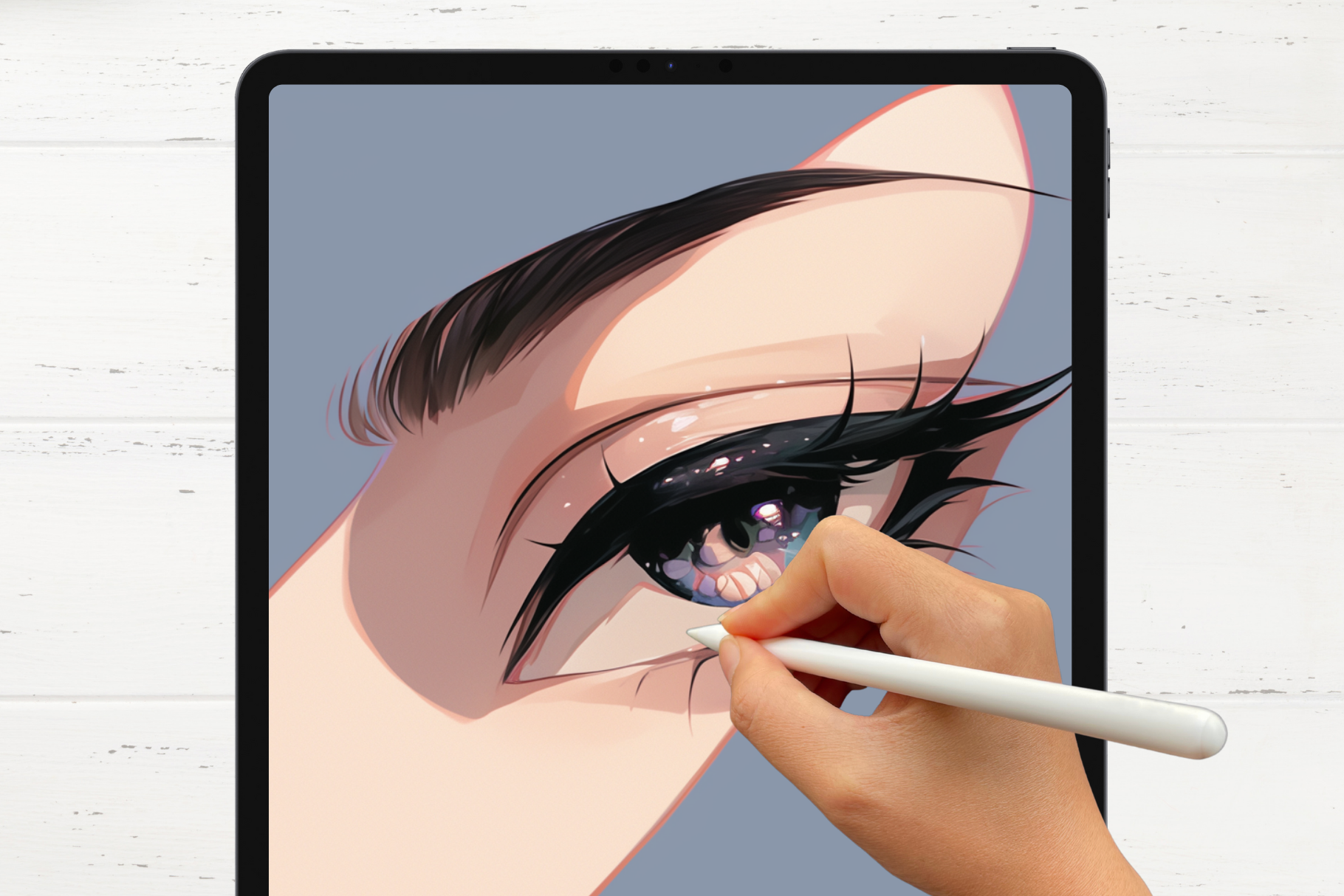 Eye Enchantment Pack – 28 Eyelash & 72 Realistic Iris Stamps - Cozy Brushery