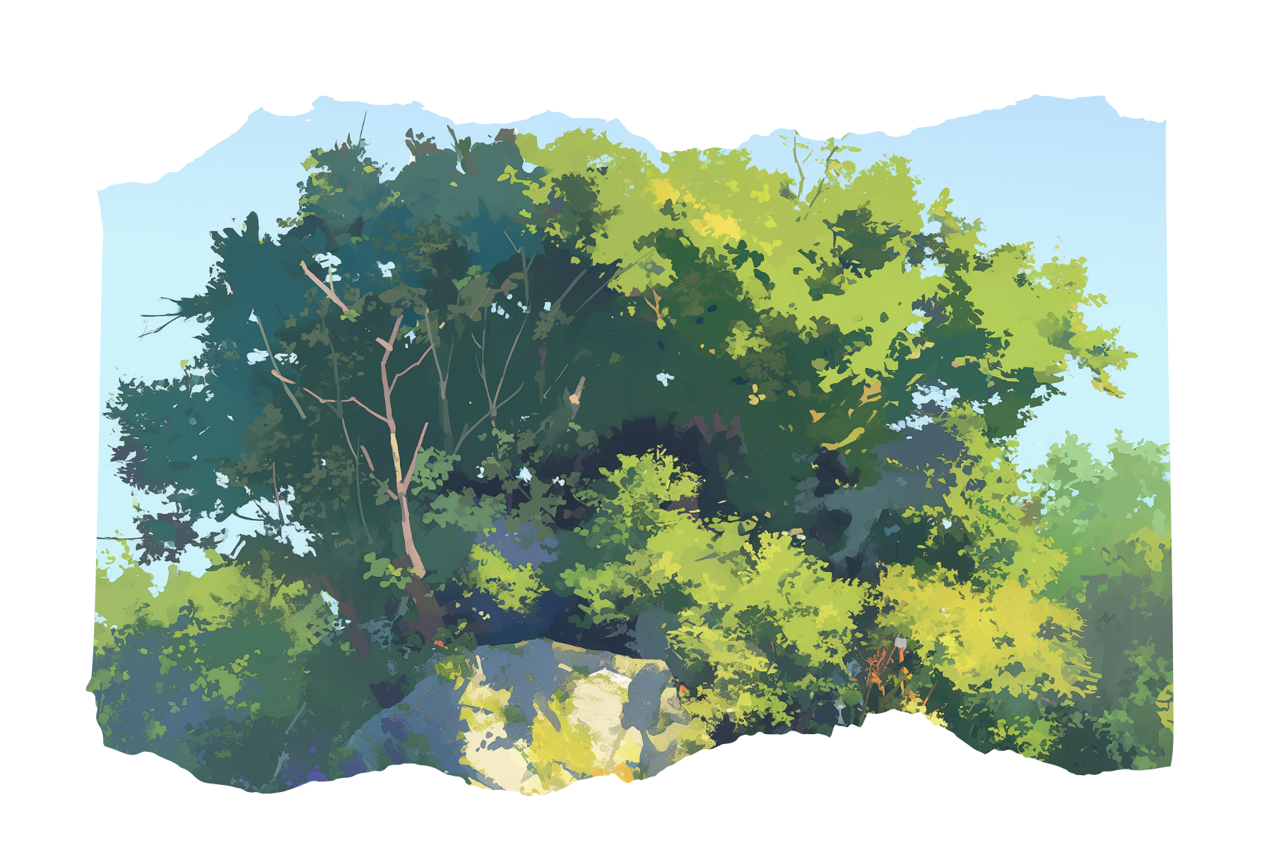 Foliage Frenzy – 101 Procreate Brushes for Nature Art - Cozy Brushery