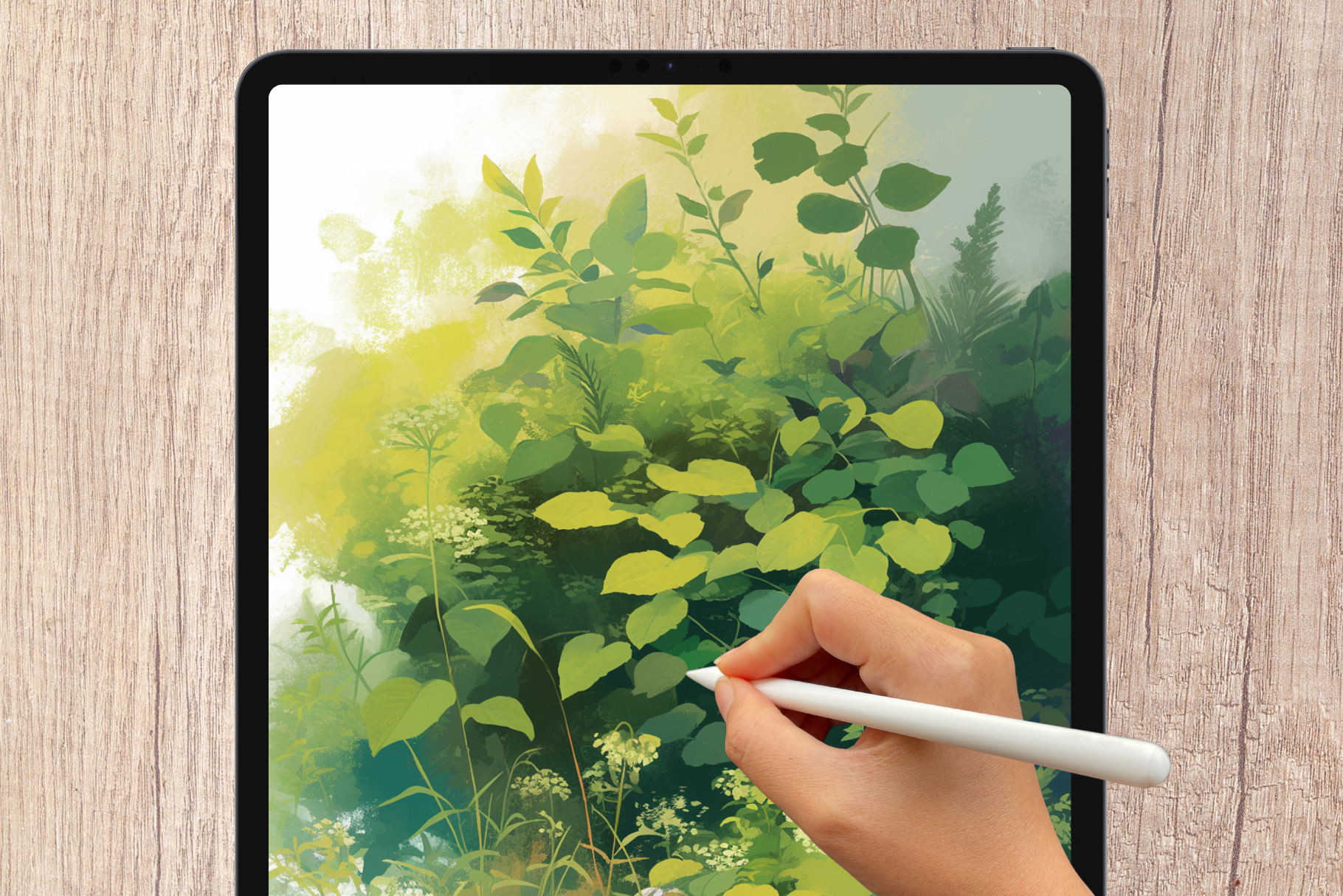 Foliage Frenzy – 101 Procreate Brushes for Nature Art - Cozy Brushery