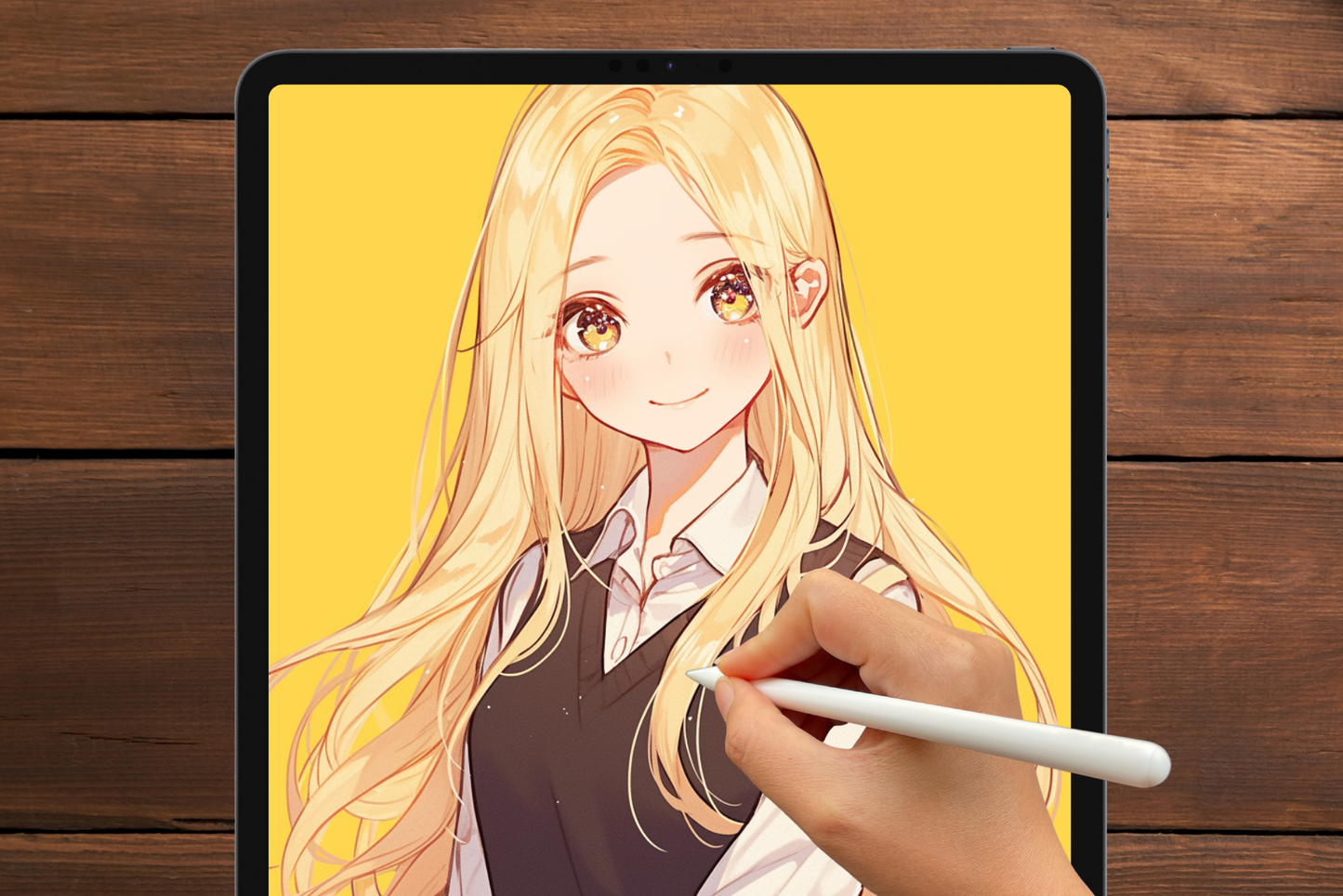 Hair Outline Express – 12 Procreate Brushes for Art - Cozy Brushery