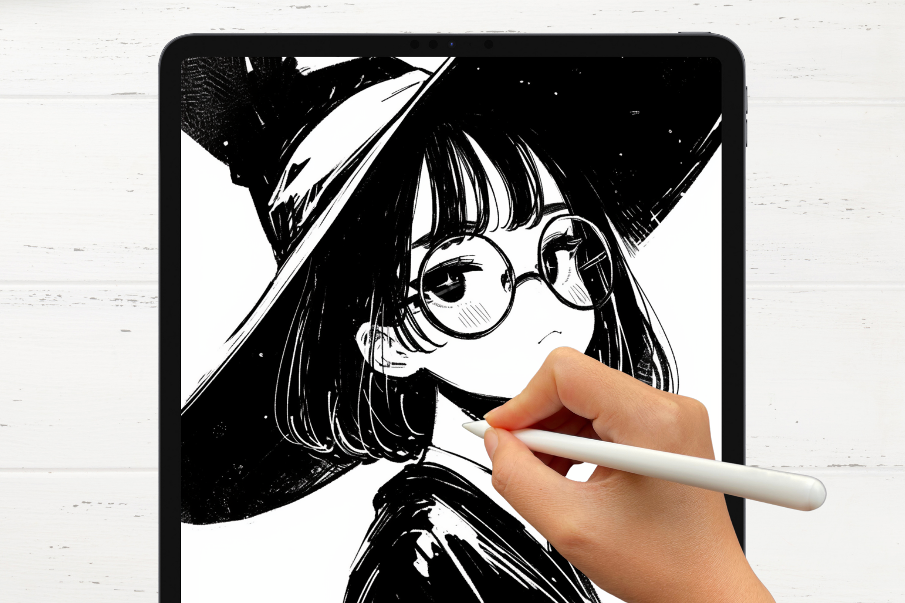 Ink Mastery – 40 Procreate Lineart Brushes for Art - Cozy Brushery