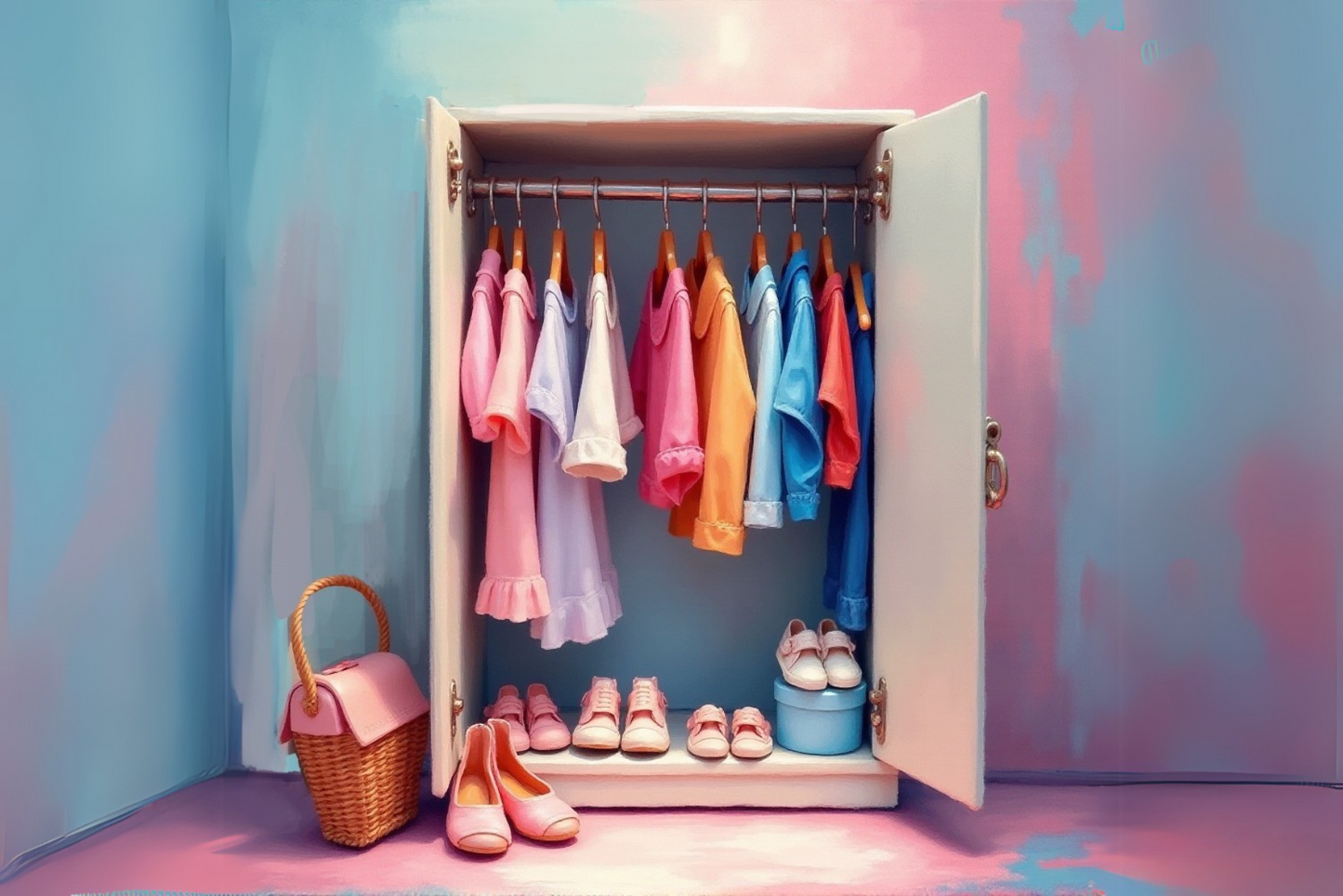 Little Closet Dress-Up Bundle 200 Procreate Stamps Brushes - Cozy Brushery