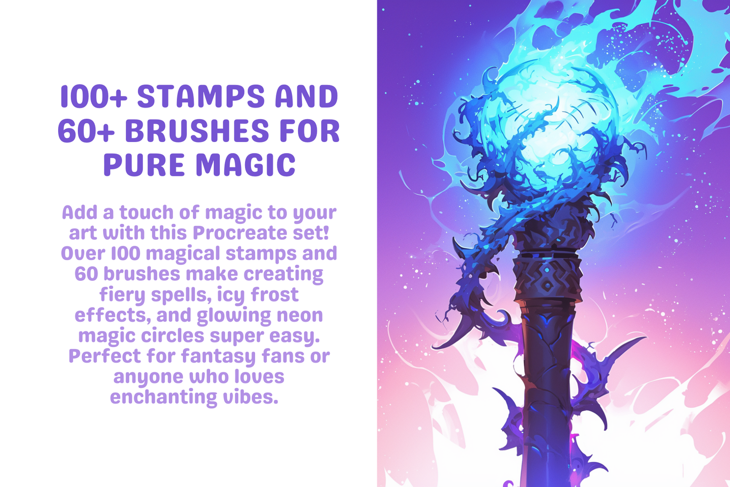 Magic Mayhem Kit – 100 Stamps & 60 Procreate Brushes - Cozy Brushery