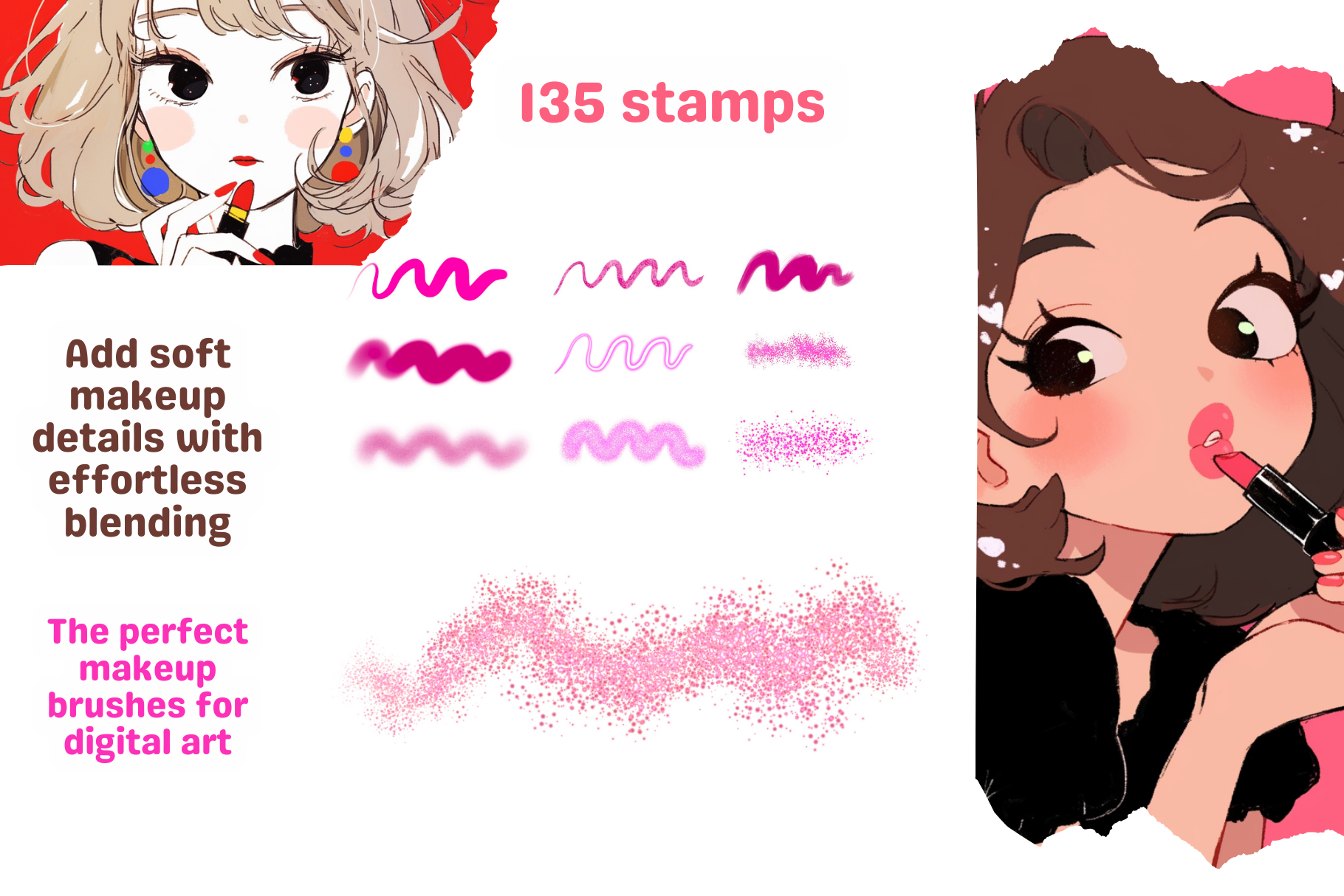 Makeup Brush Pack – 9 Essential Procreate Brushes for Skin - Cozy Brushery