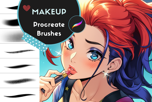 Makeup Brush Pack – 9 Essential Procreate Brushes for Skin - Cozy Brushery