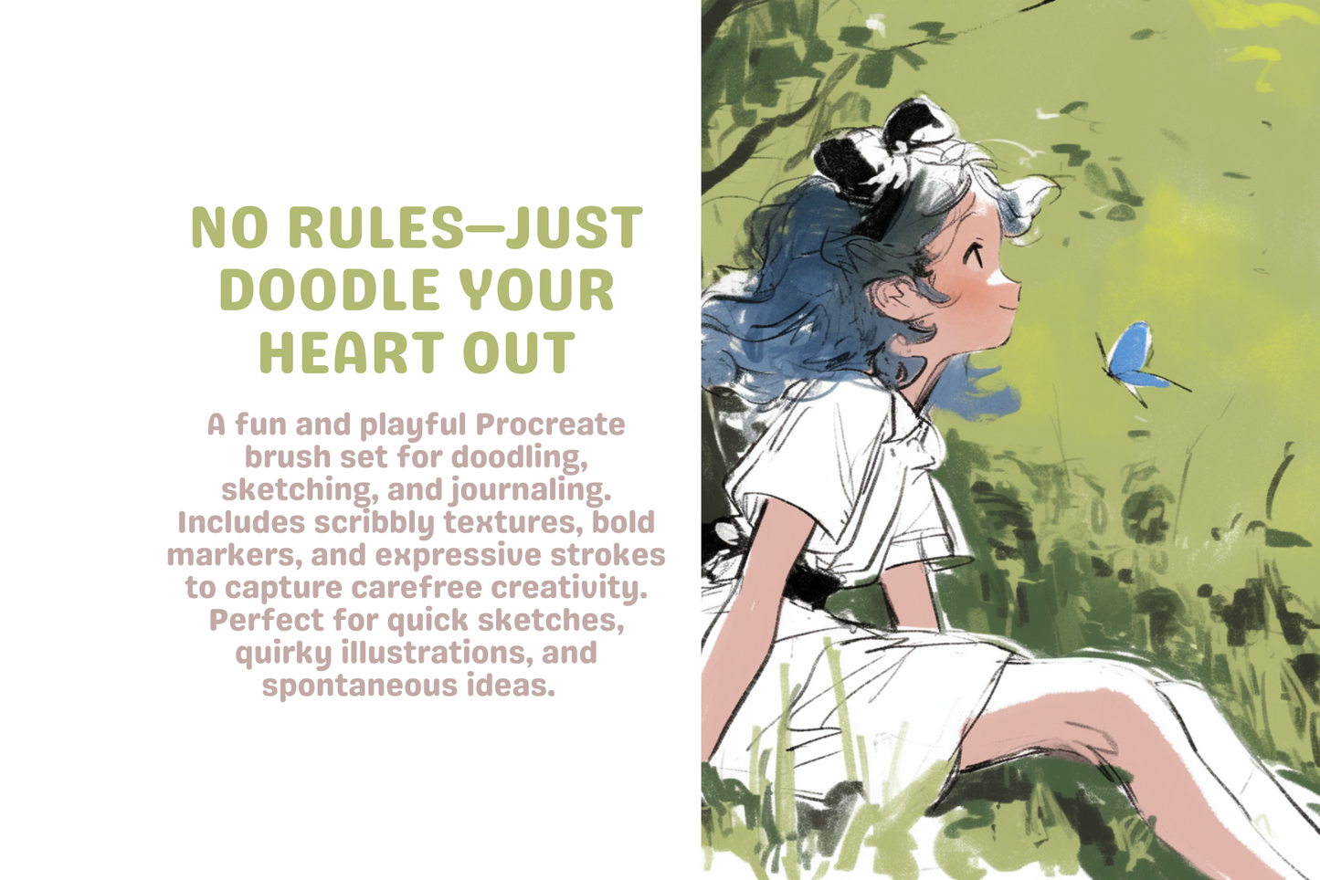 Mystic Pencil Doodle Pack – 18 Procreate Brushes for Art - Cozy Brushery