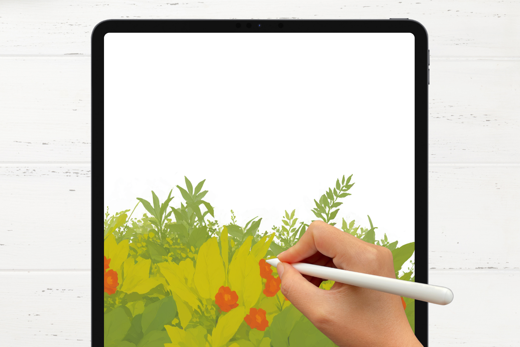 Nature Canvas Collection – 52 Procreate Brushes for Moss, Grass, Leaves & Flowers - Cozy Brushery