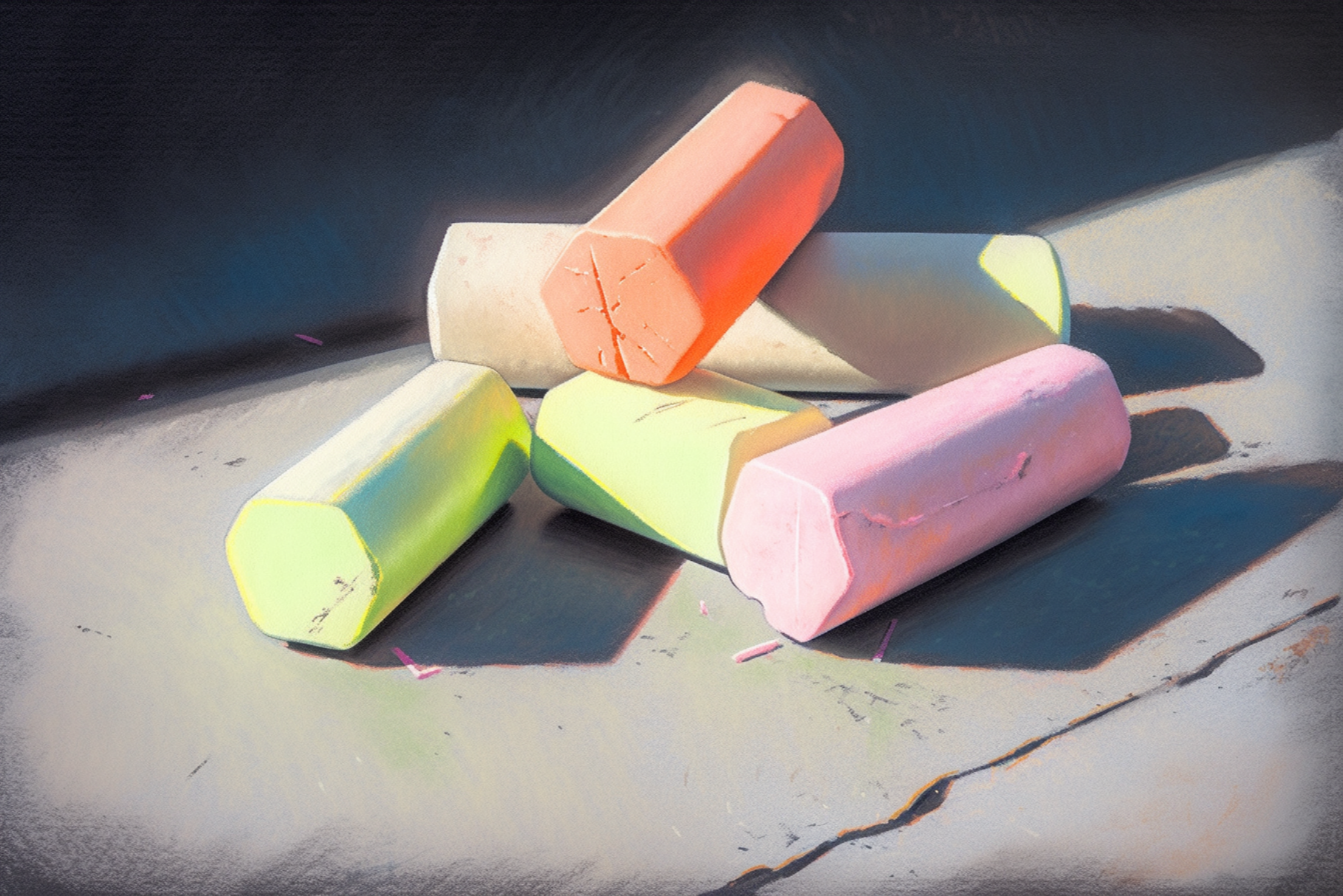 Nostalgic Chalk Brushes for Procreate - 31 Manga Tools - Cozy Brushery