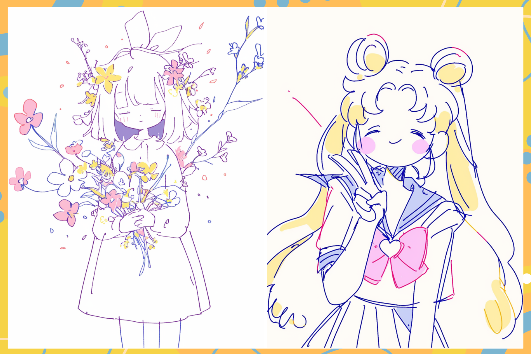 Pencil Doodle Brush Pack – 33 Fun Procreate Brushes - Cozy Brushery