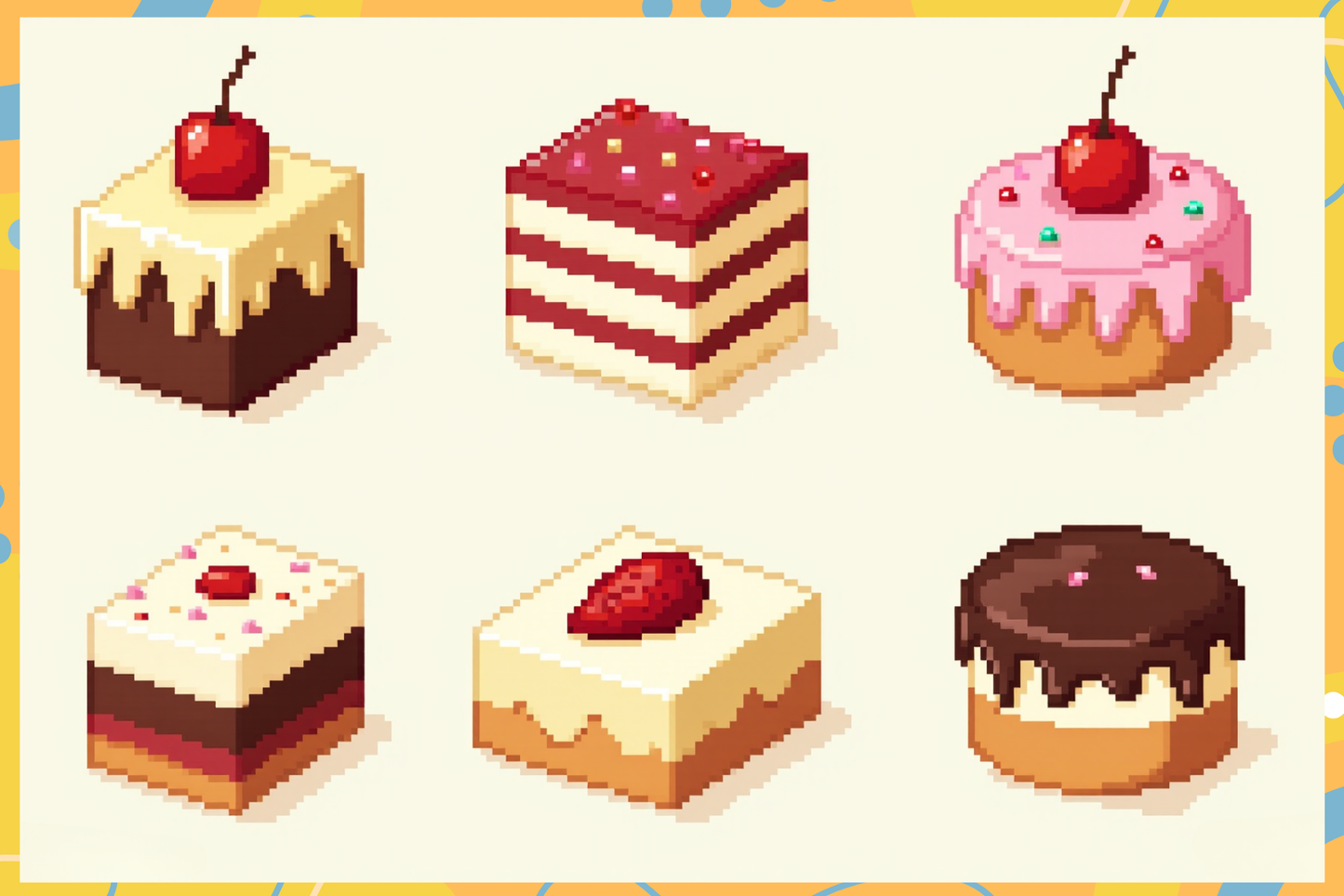 Pixel Art Paradise – 100 8-Bit Procreate Brushes Set - Cozy Brushery