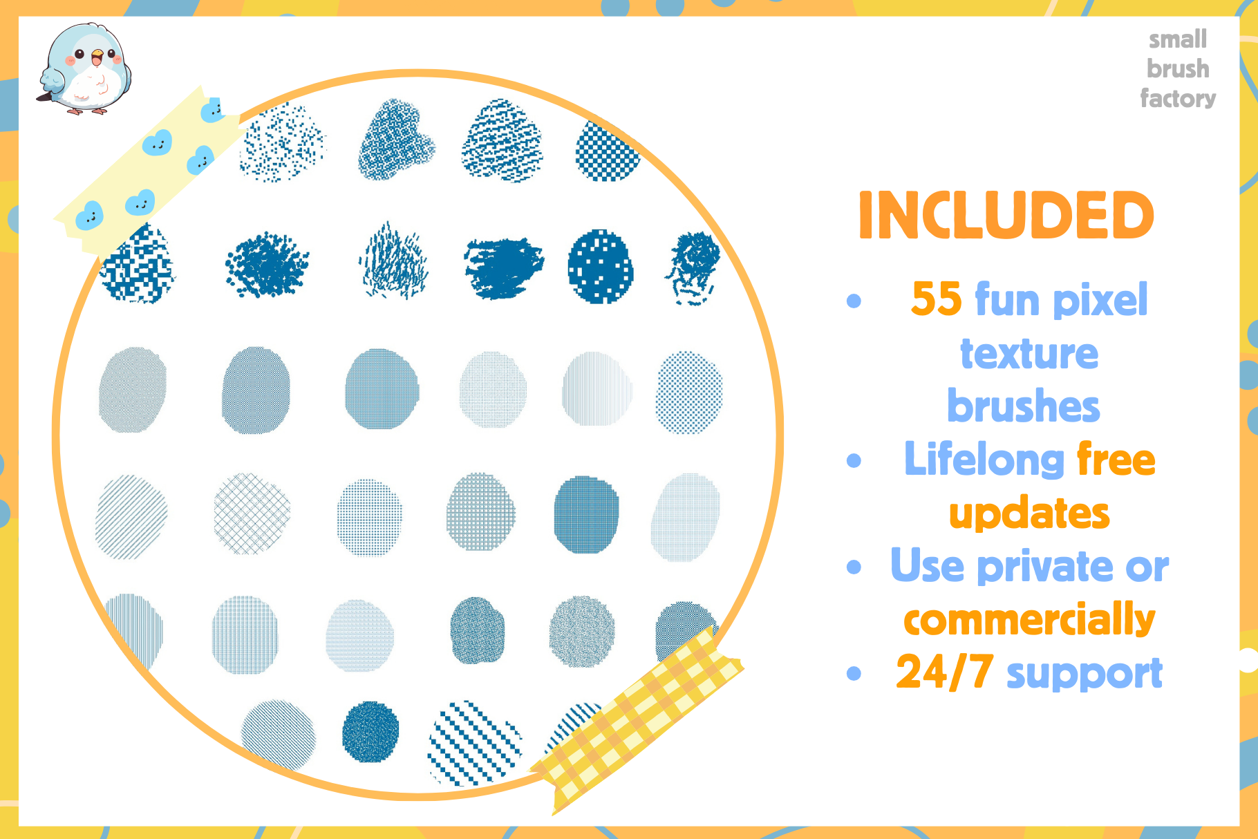 Pixel Art Paradise – 100 8-Bit Procreate Brushes Set - Cozy Brushery