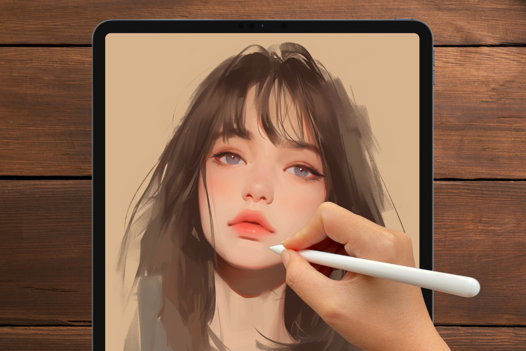 Portrait Stamp Pack – 230 Procreate Stamps for Portraits - Cozy Brushery