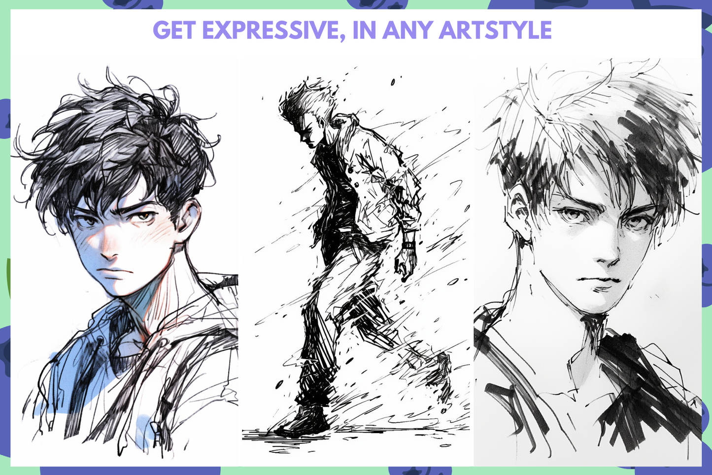 Procreate Anime Manga Lineart and Doodling Brushes Set - Cozy Brushery