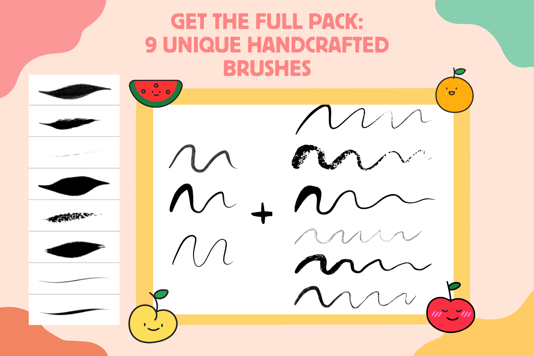Procreate Anime Manga Lineart Brushes for Portraits and Fullbody - Cozy Brushery