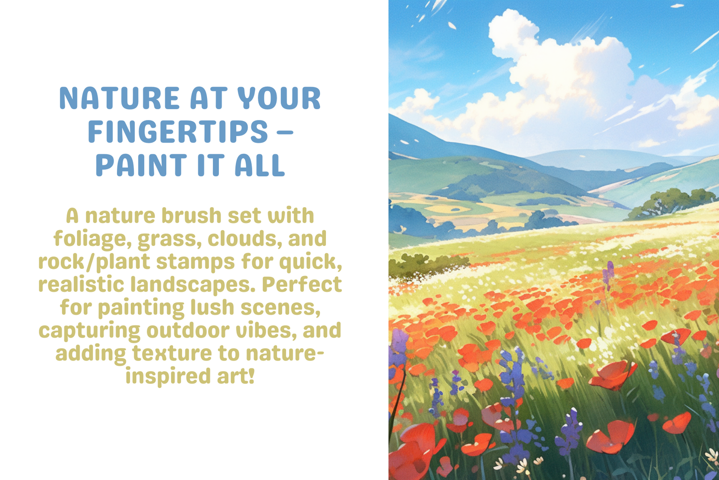 Procreate Anime Nature Foliage Background Brushes and Stamps - Cozy Brushery
