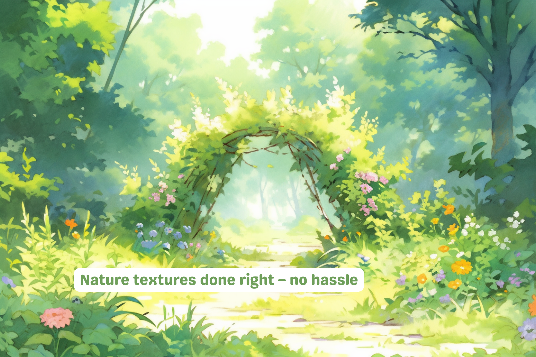 Procreate Anime Nature Foliage Background Brushes and Stamps - Cozy Brushery