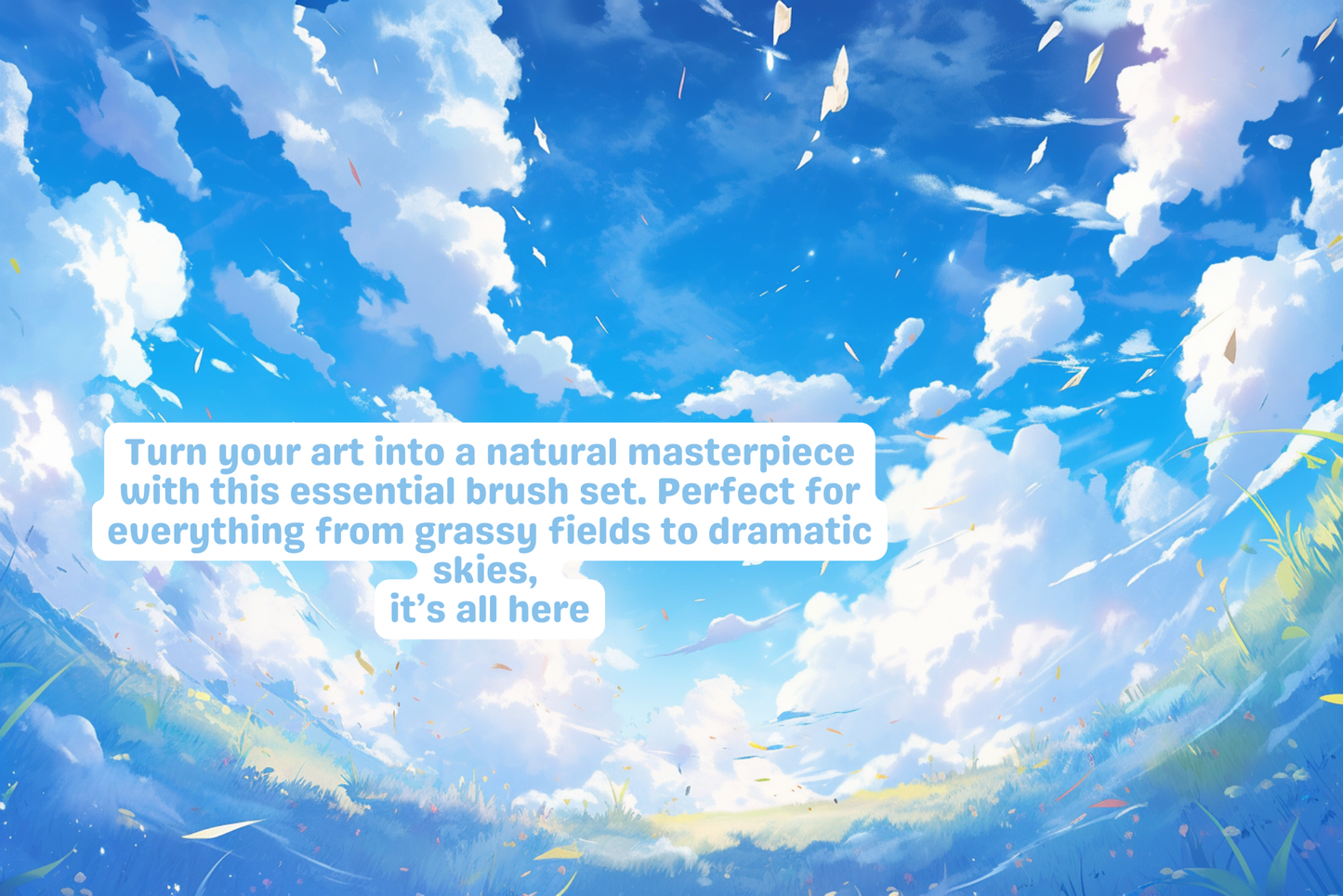 Procreate Anime Nature Foliage Background Brushes and Stamps - Cozy Brushery