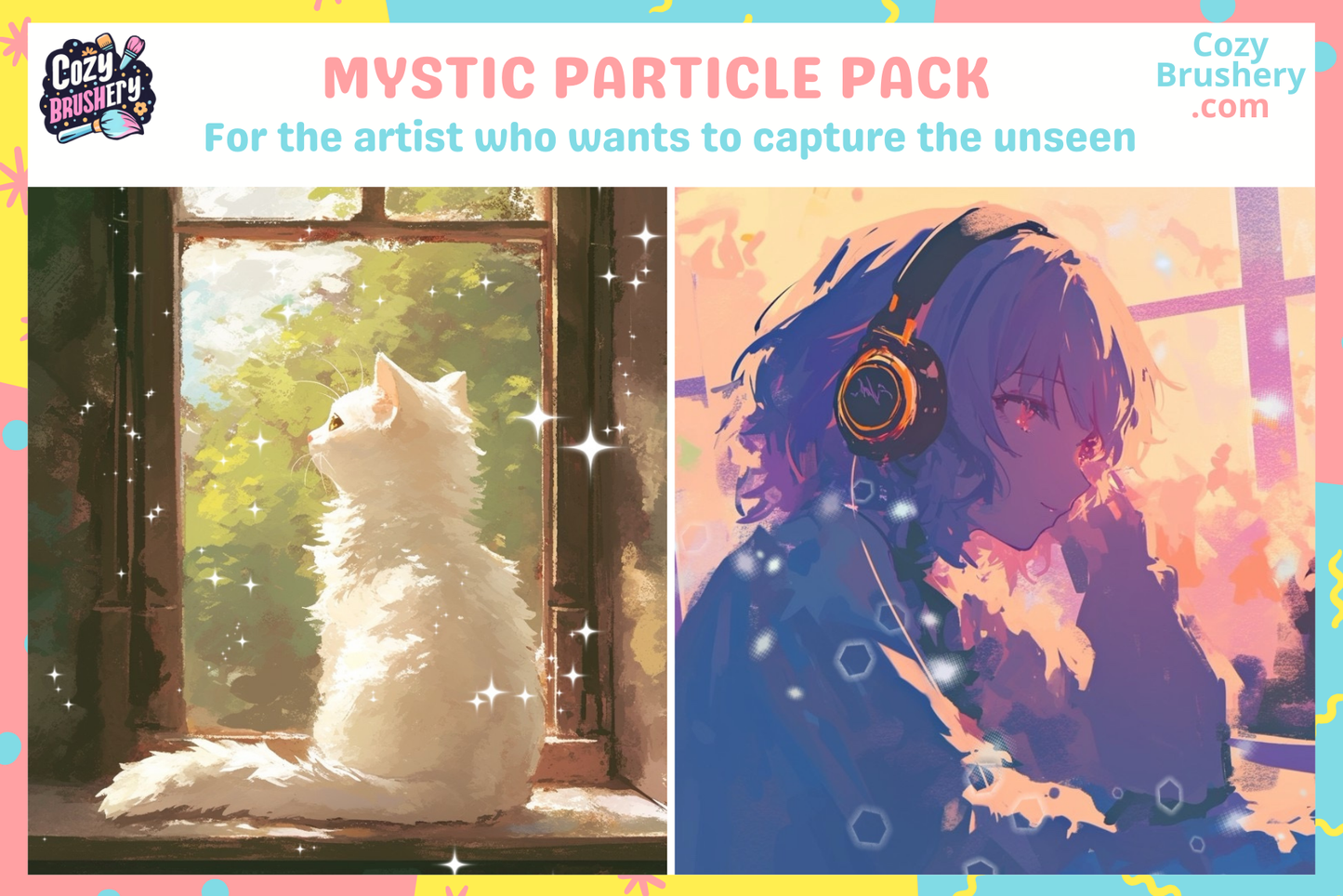 Procreate Brushes Atmosphere Whispers 150+ Dust and Particle Brushes - Cozy Brushery