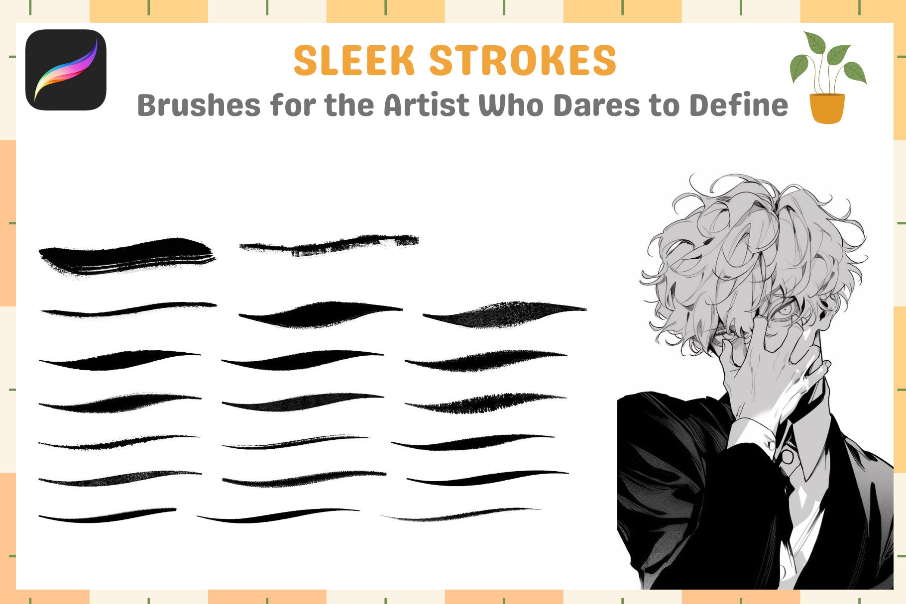 Procreate Brushes: Bold Ink and Lineart Legend Set - Cozy Brushery